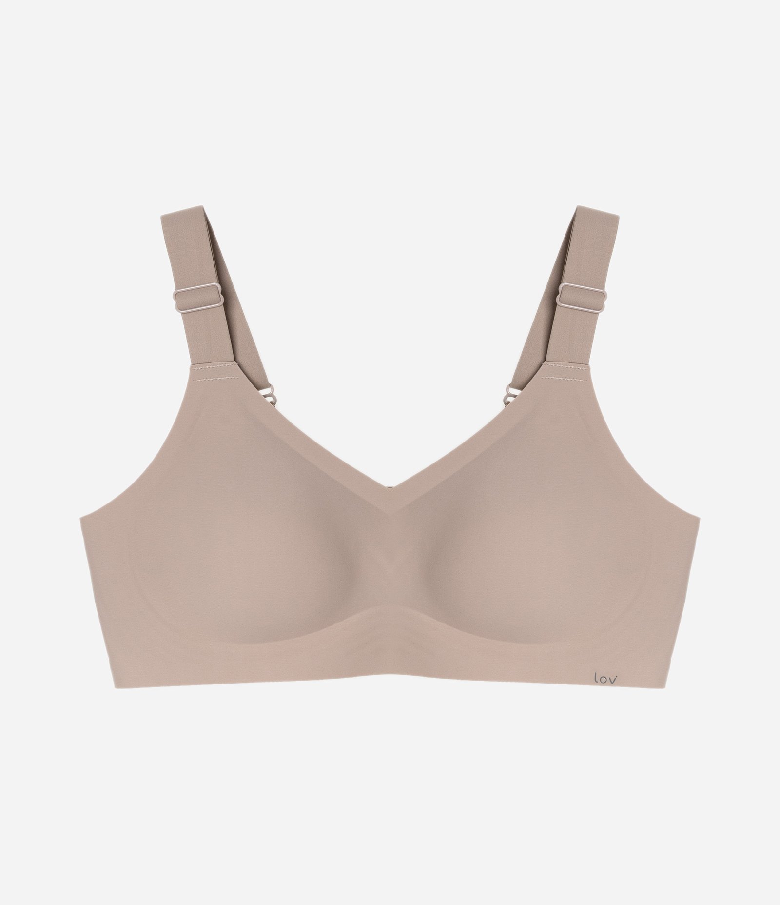 Sutiã Top Com Alça Larga Ajustável e Bojo Removível Bege 4