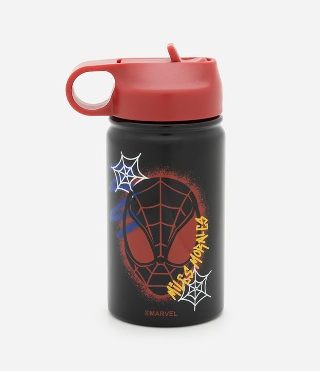 Garrafa Térmica em Metal com Estampa Homem Aranha