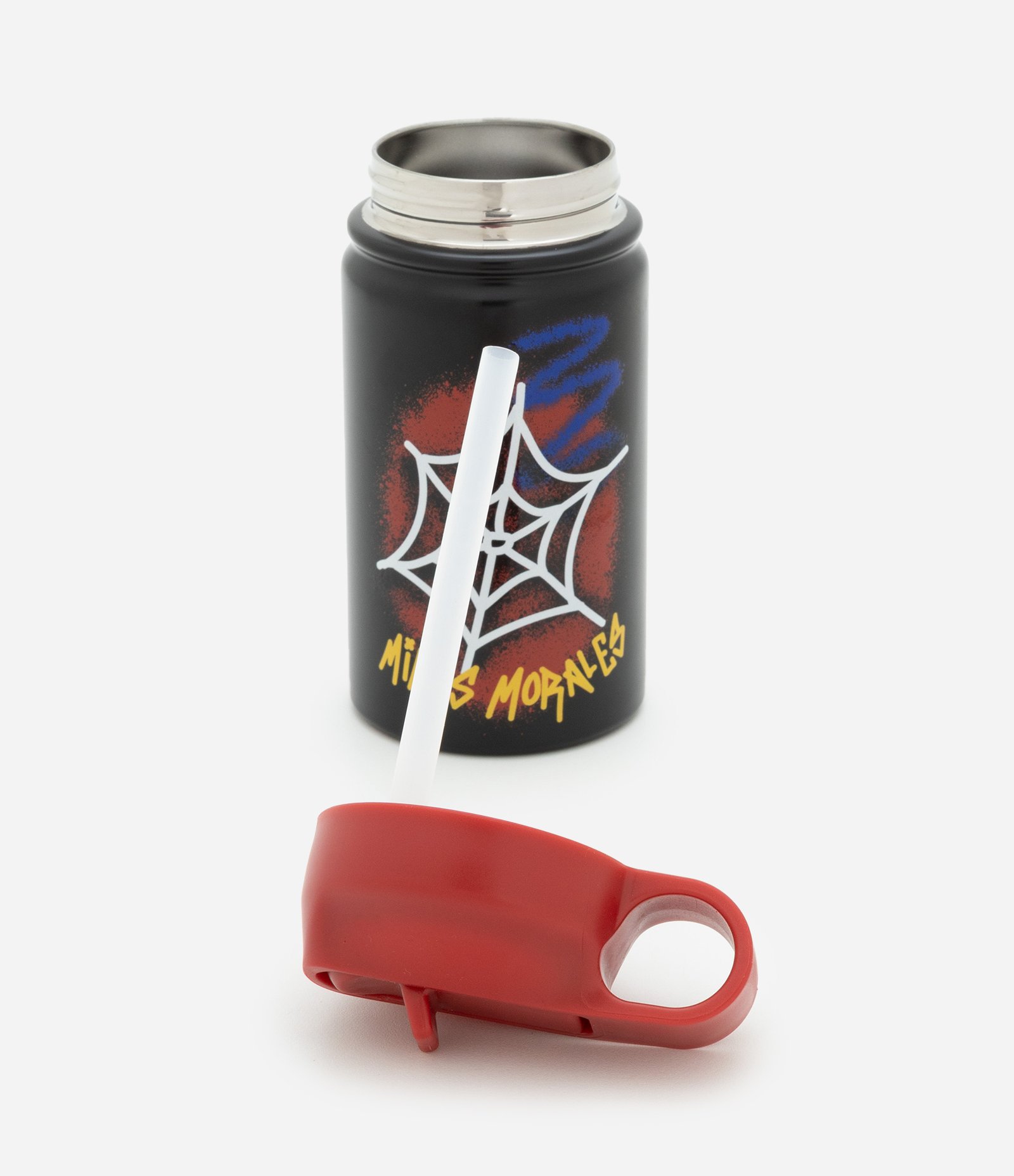 Garrafa Térmica em Metal com Estampa Homem Aranha Preto 3