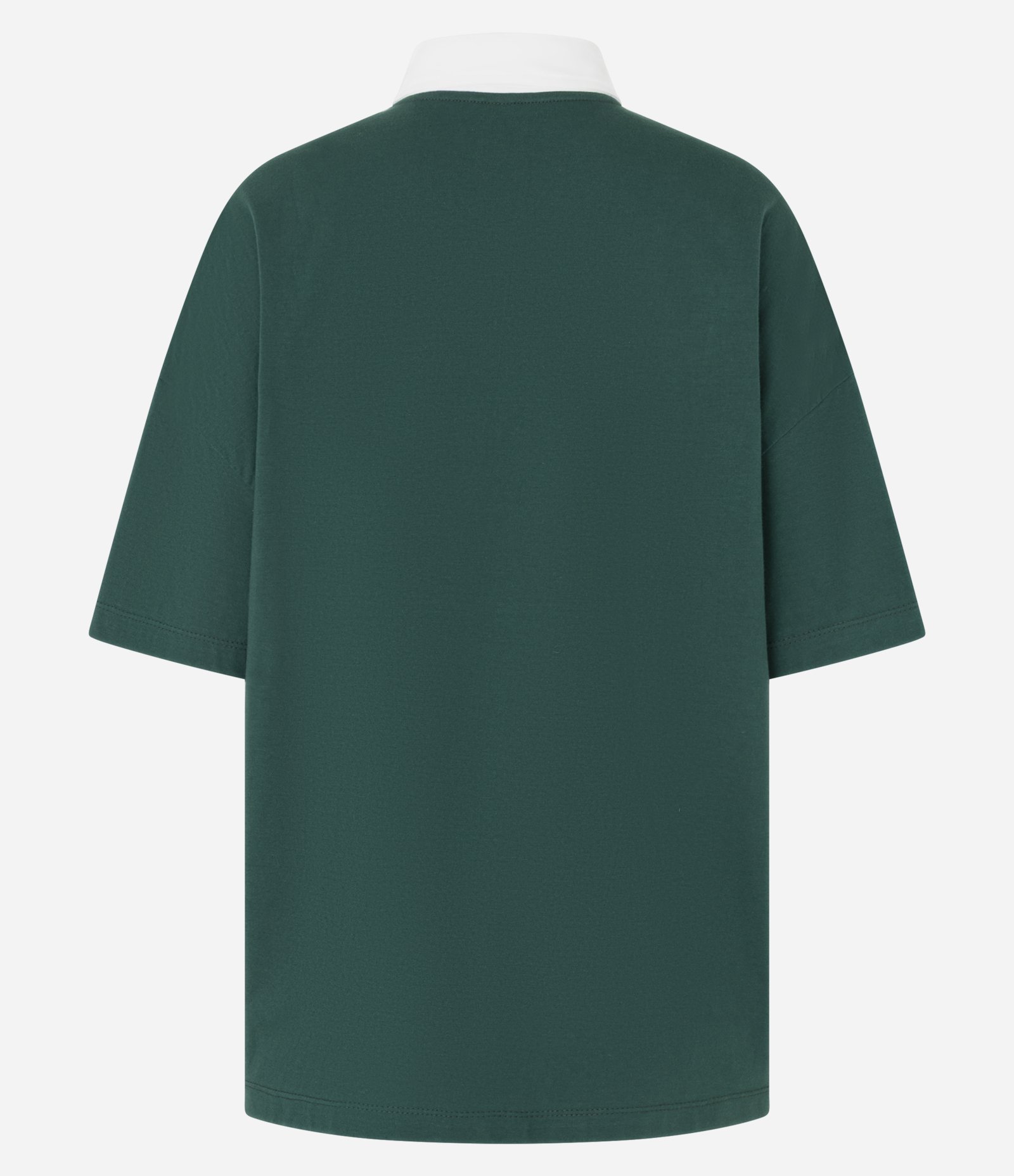 Camisa Polo Over em Algodão com Estampa Lettering Vermont Verde 6