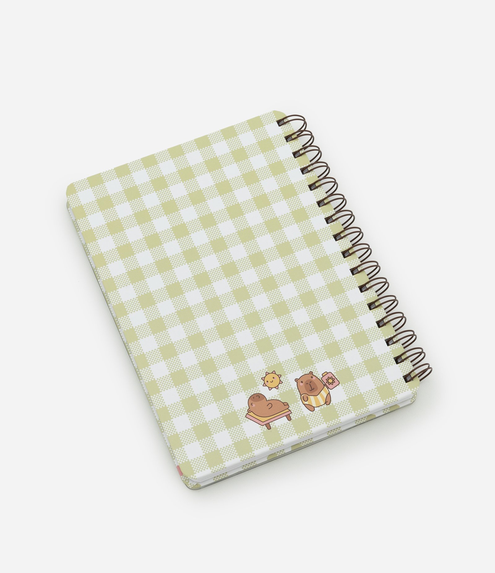 Caderno com Espiral e Estampa de Capivara Multicores 5