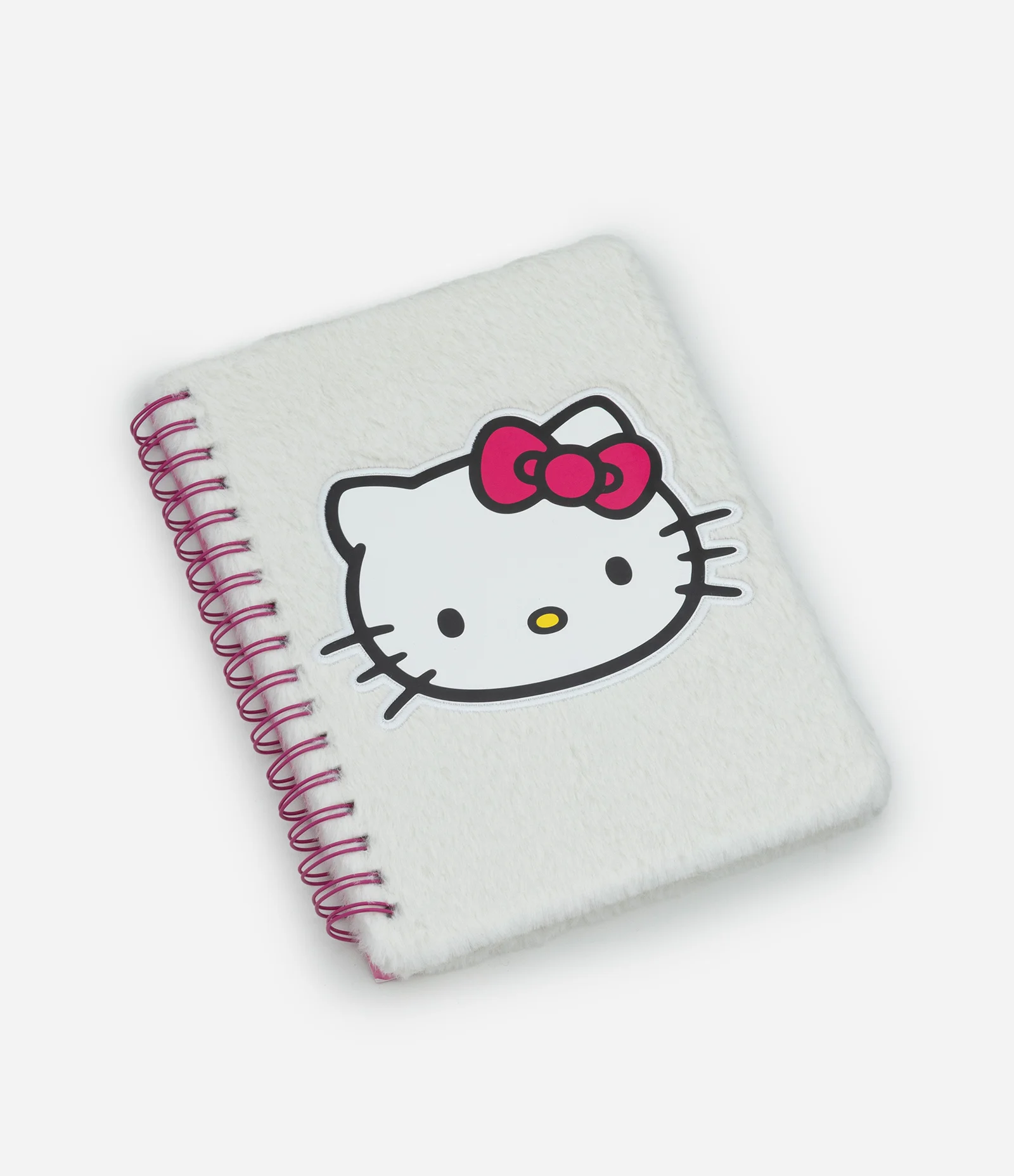 Caderno com Capa Felpuda e Estampa Hello Kitty Branco 1