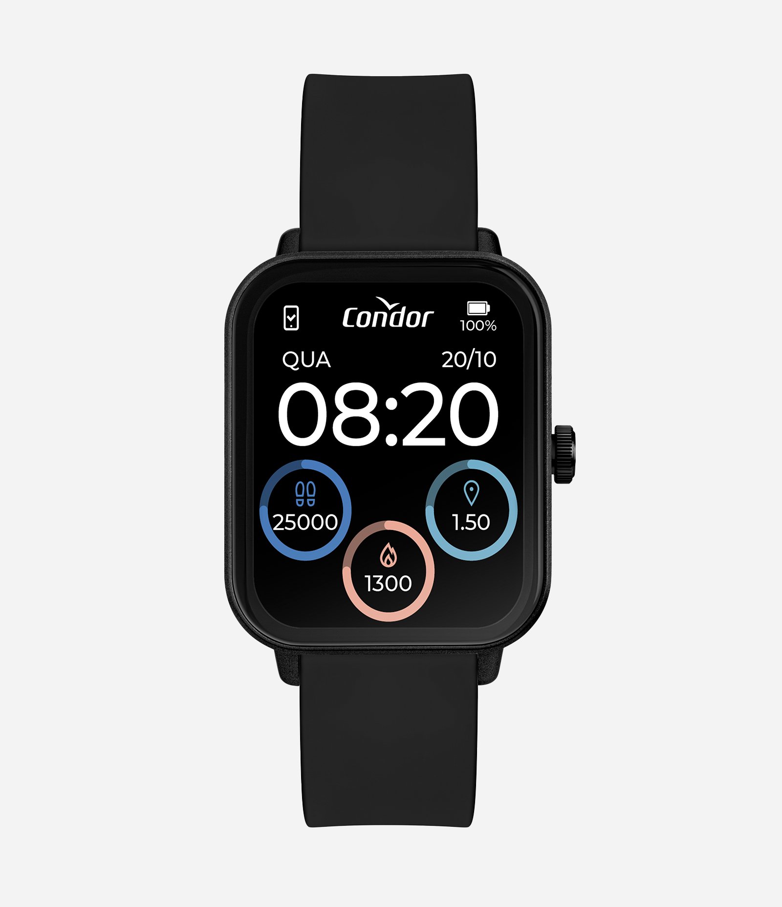 Relógio Smartwatch Unissex Condor Preto 1