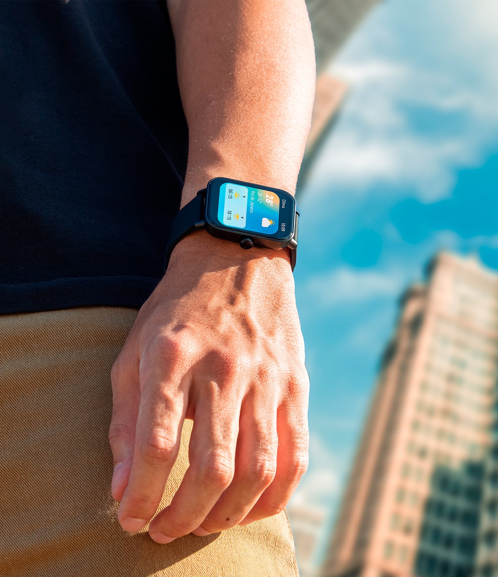 Relógio Smartwatch Unissex Condor Preto 12