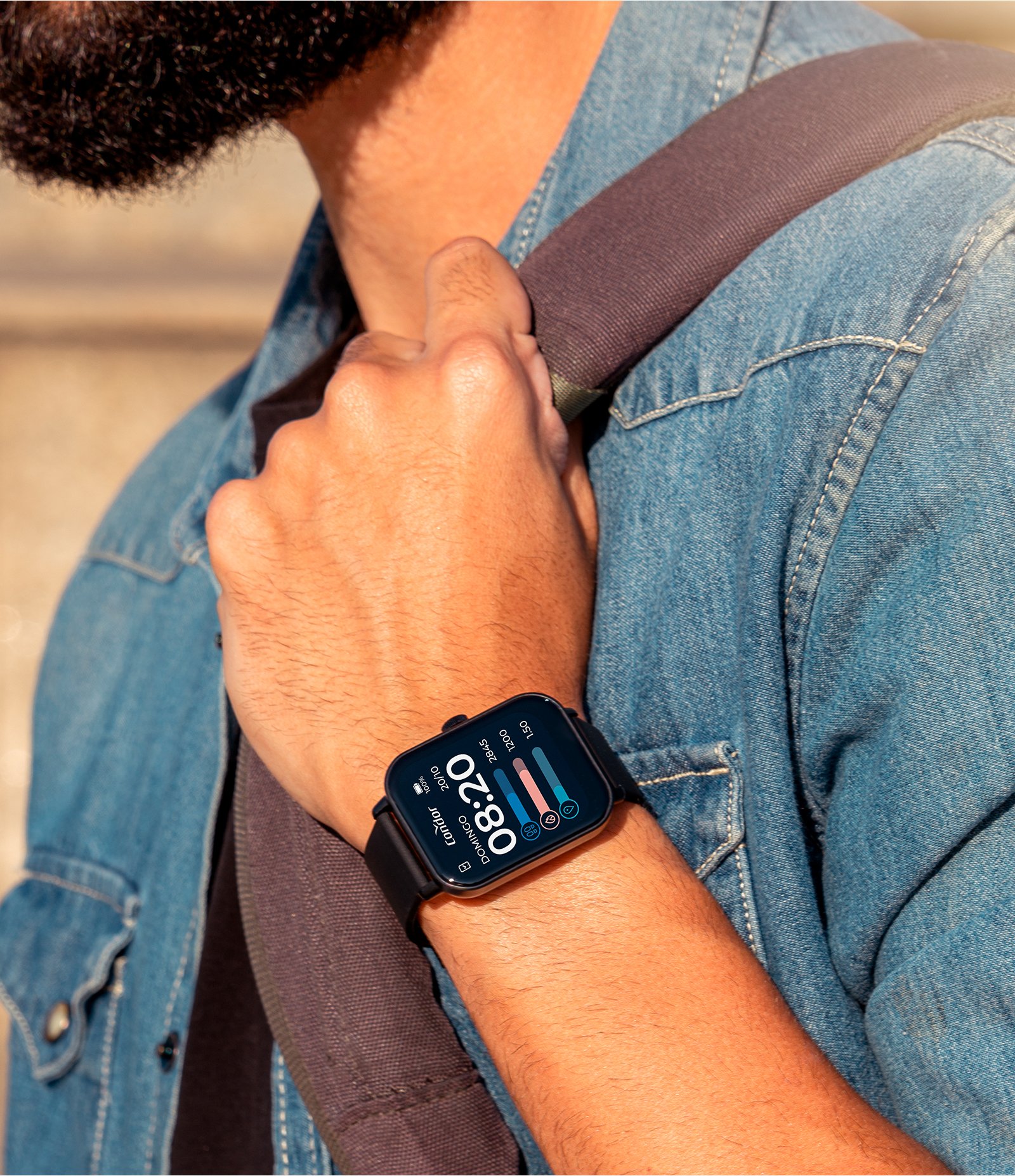 Relógio Smartwatch Unissex Condor Preto 4