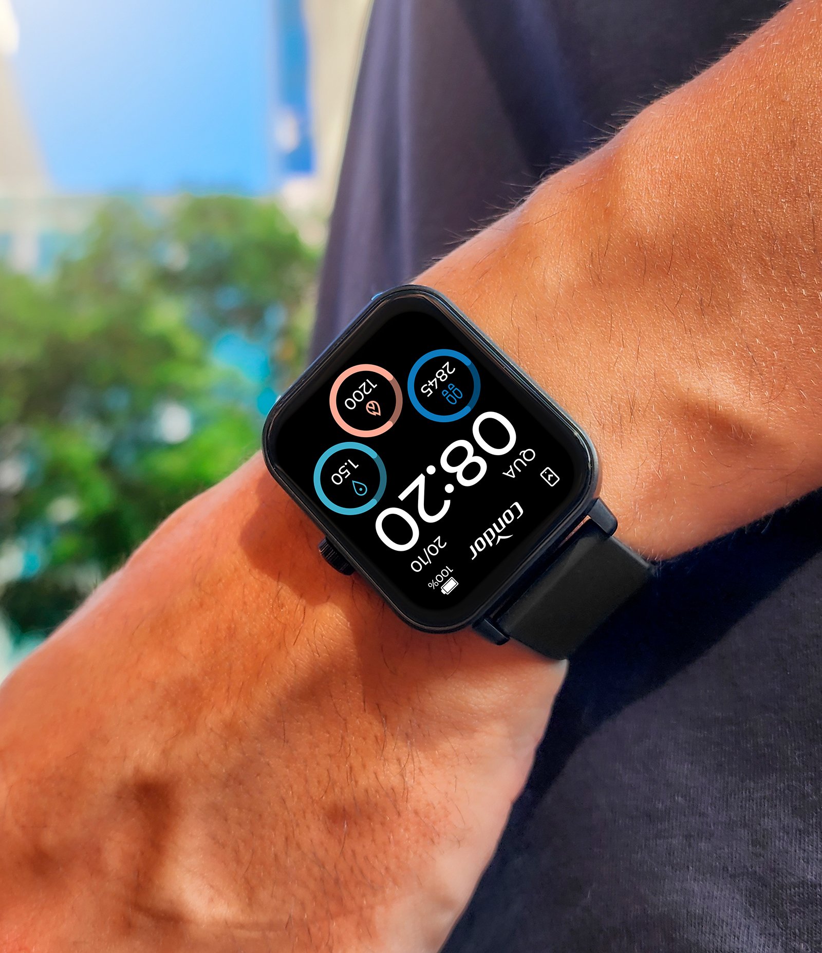 Relógio Smartwatch Unissex Condor Preto 6