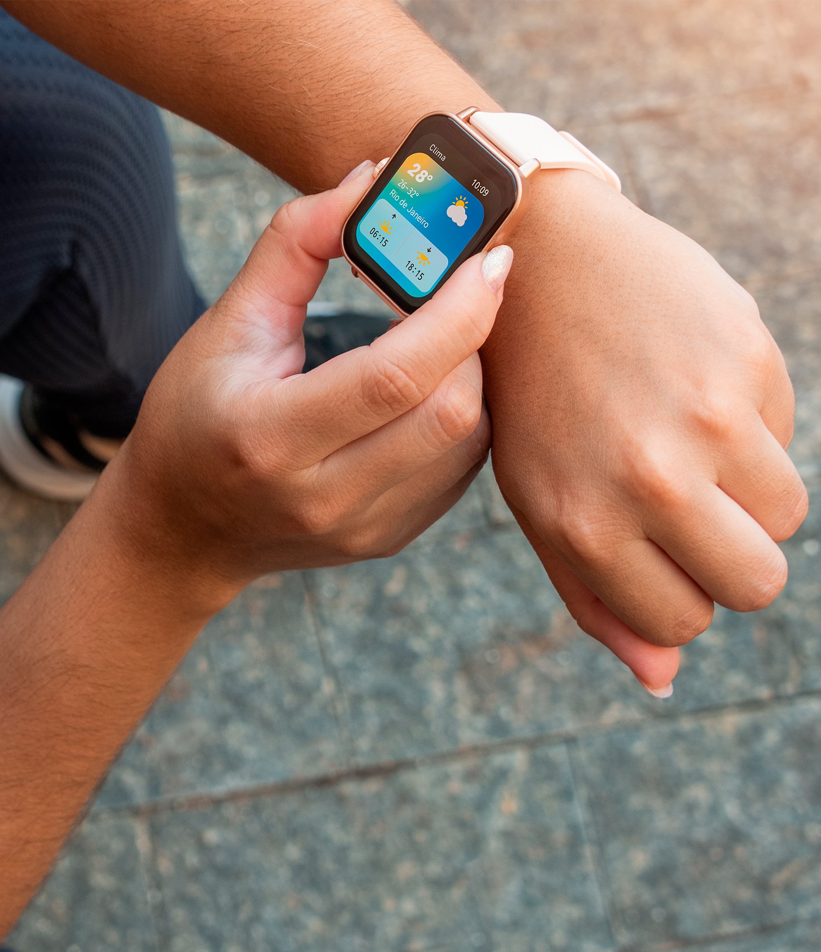 Relógio Smartwatch Feminino Condor Rosa 6