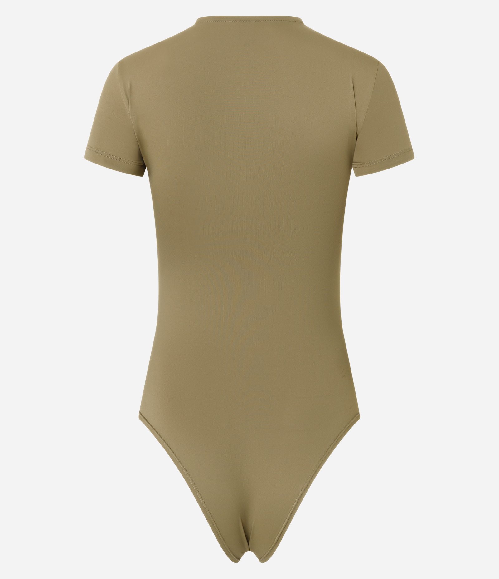 Body Básico em Poliamida com Mangas Curtas Verde 7