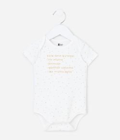 Body Infantil com Frases Ano Novo - Tam 0 a 18 Meses