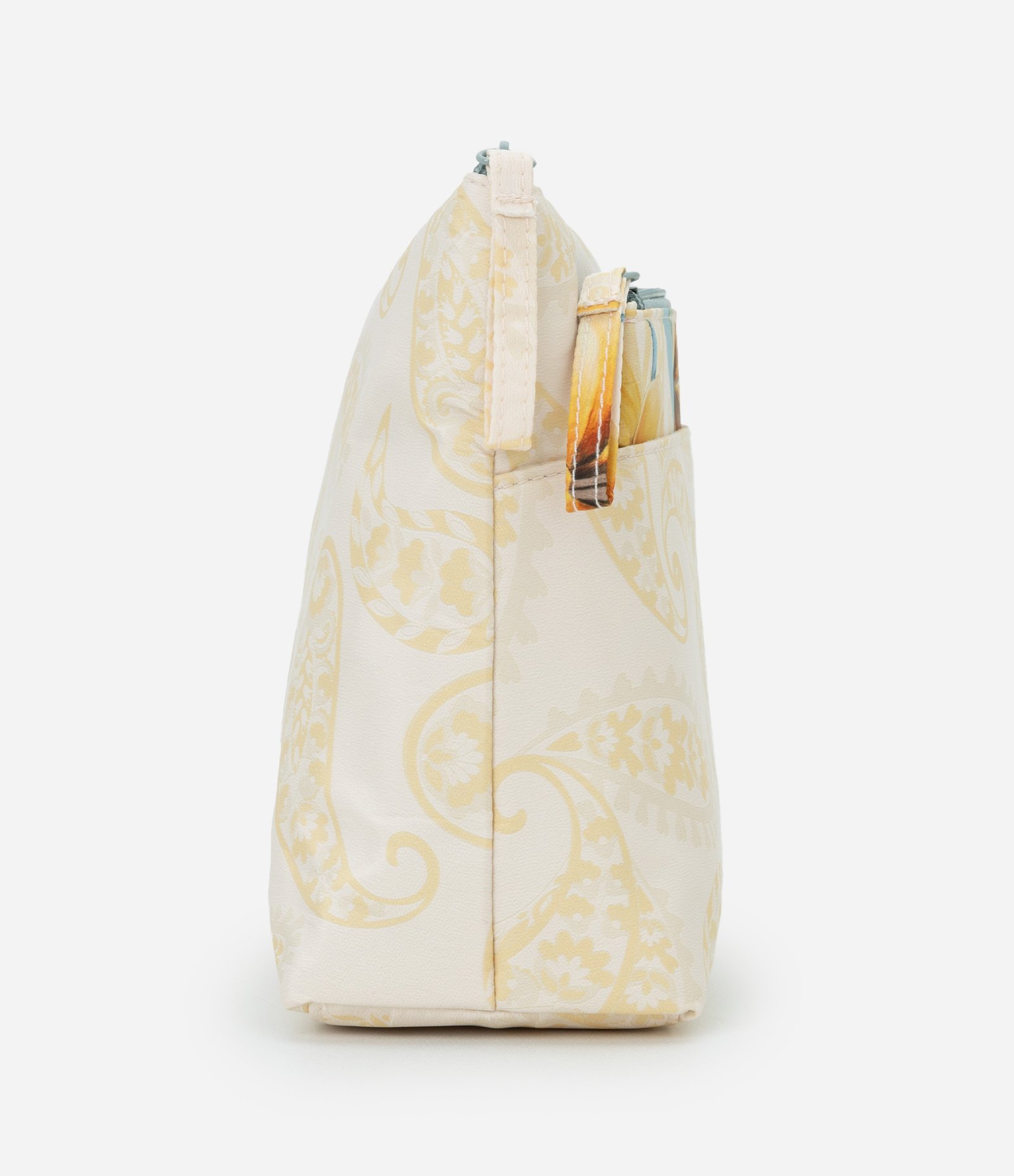 Kit 02 Necessaire com Estampa Floral Amarelo 2