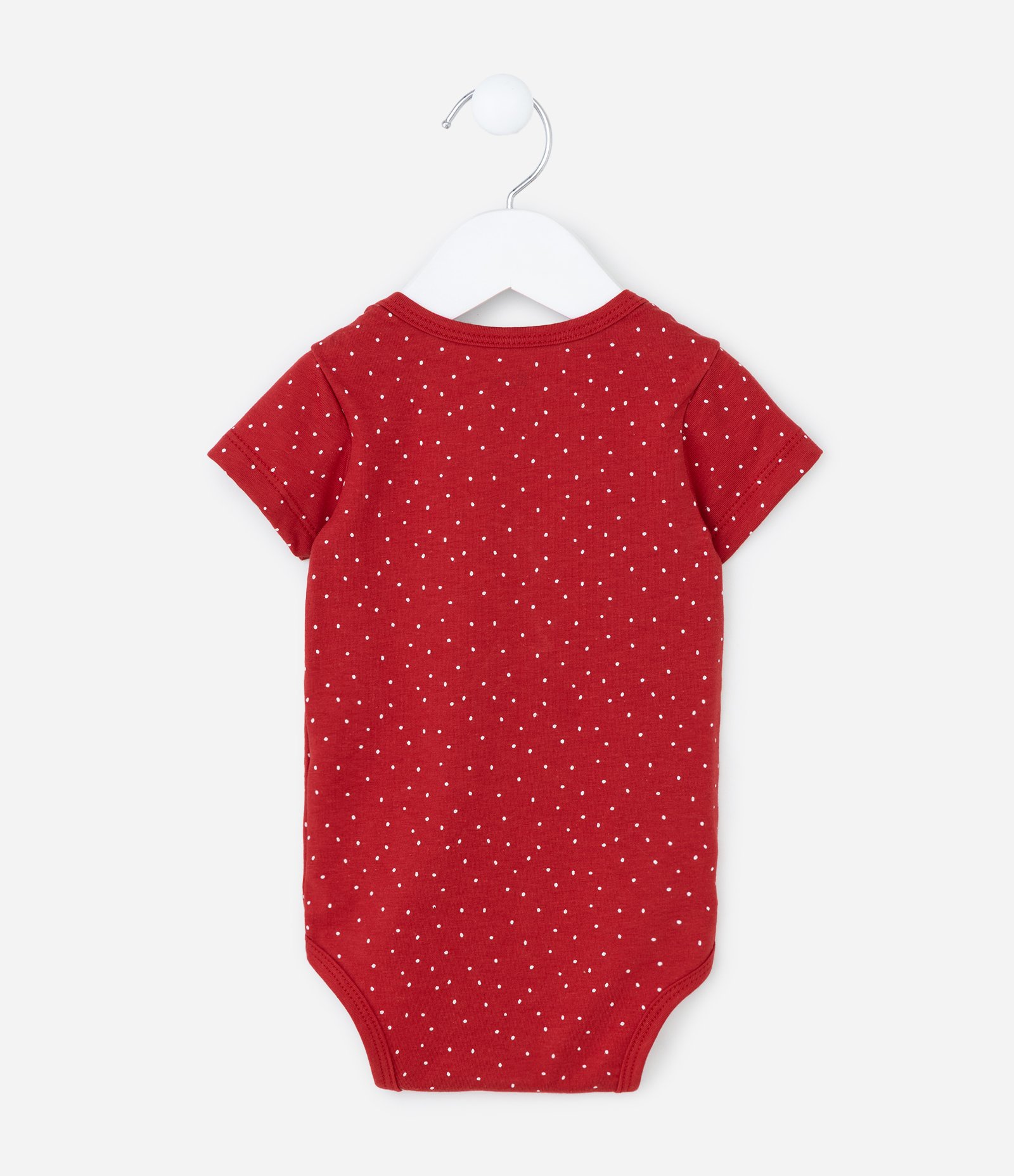 Body Infantil com Estampa Rena de Natal - Tam RN a 18 meses Vermelho 3
