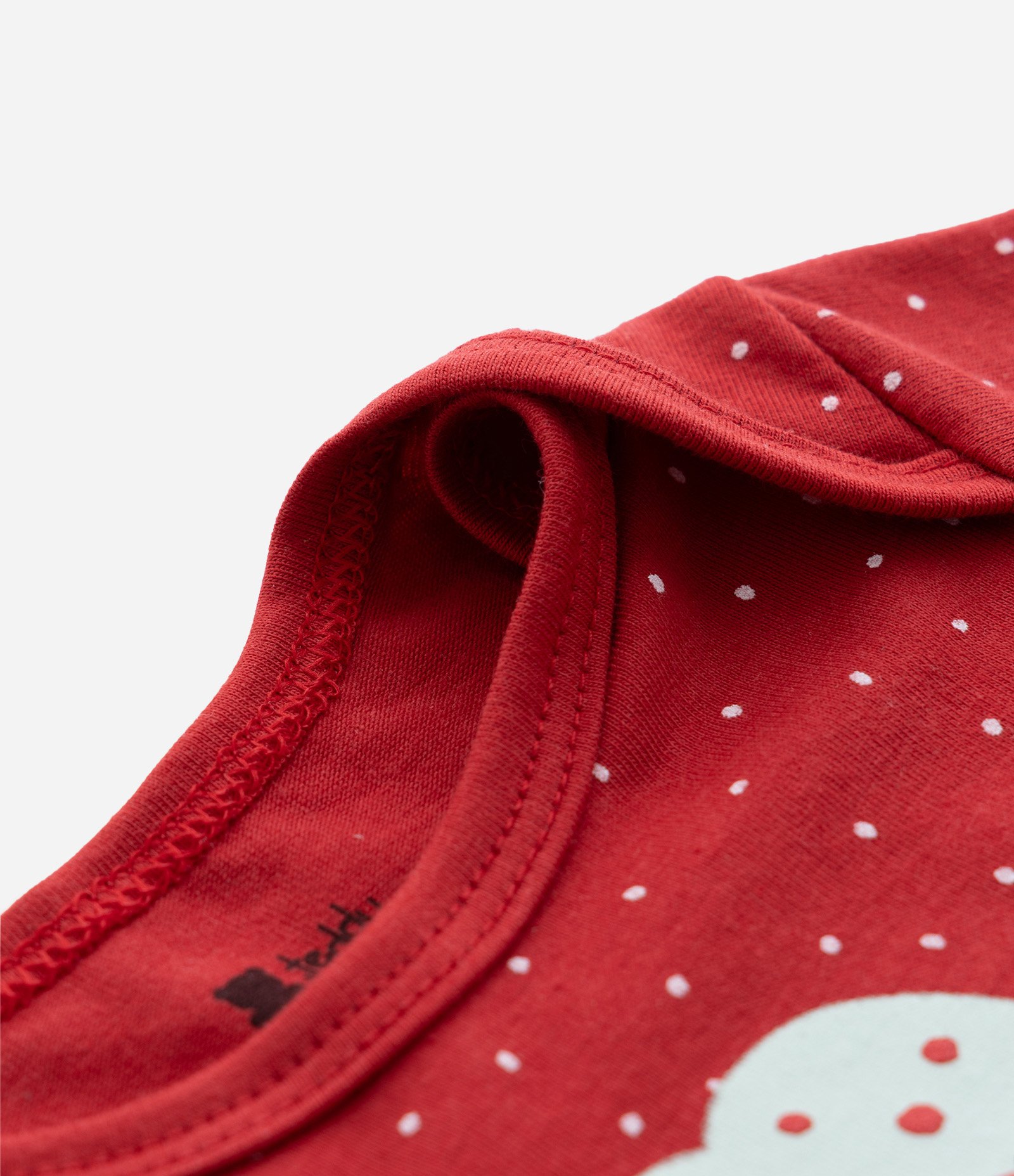 Body Infantil com Estampa Rena de Natal - Tam RN a 18 meses Vermelho 5