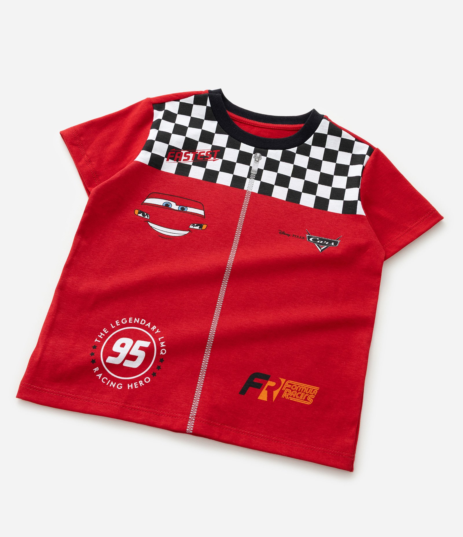 Pijama Infantil Curto com Estampa Carros  - Tam 2 a 6 Anos Vermelho 8