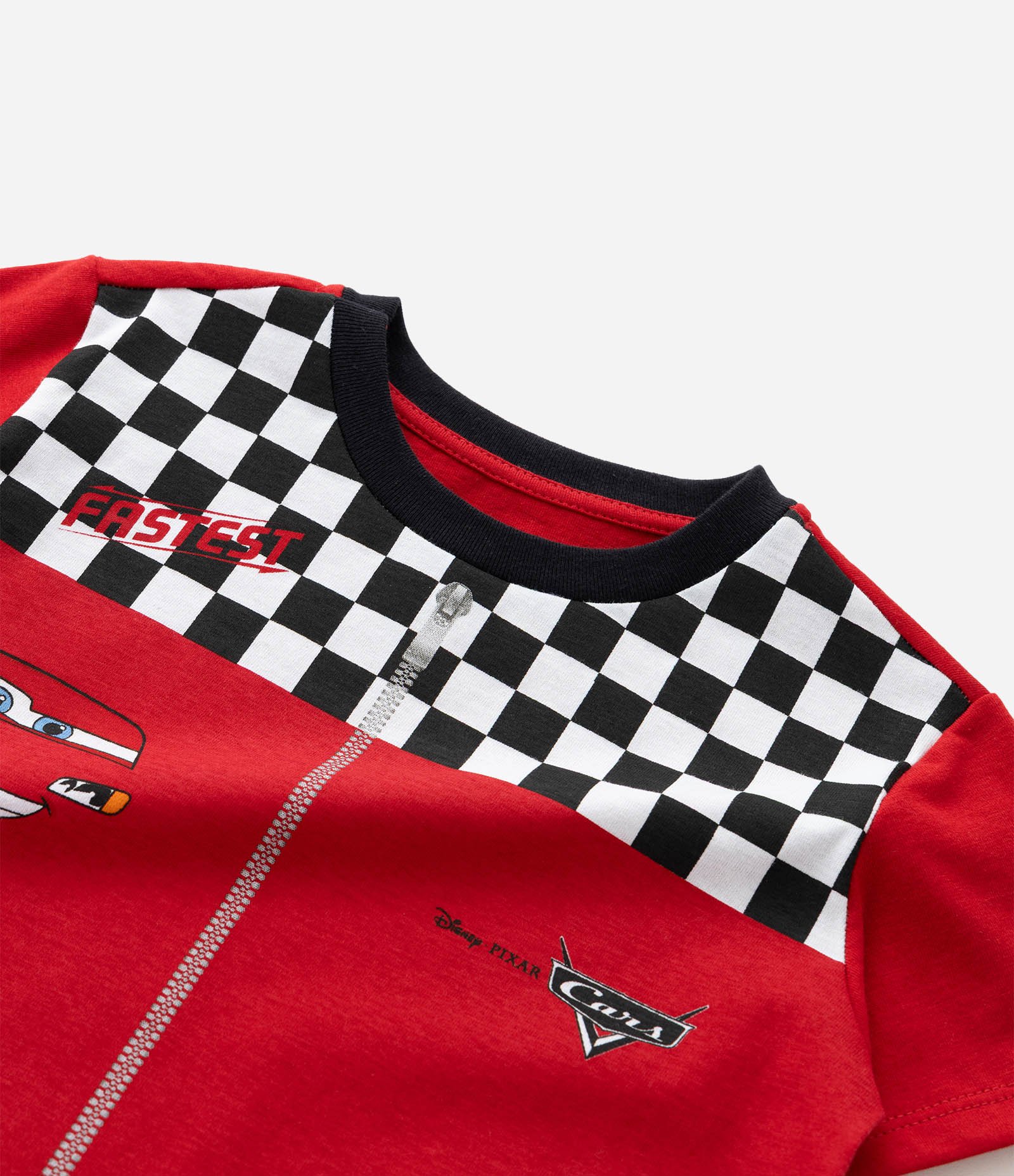 Pijama Infantil Curto com Estampa Carros  - Tam 2 a 6 Anos Vermelho 6