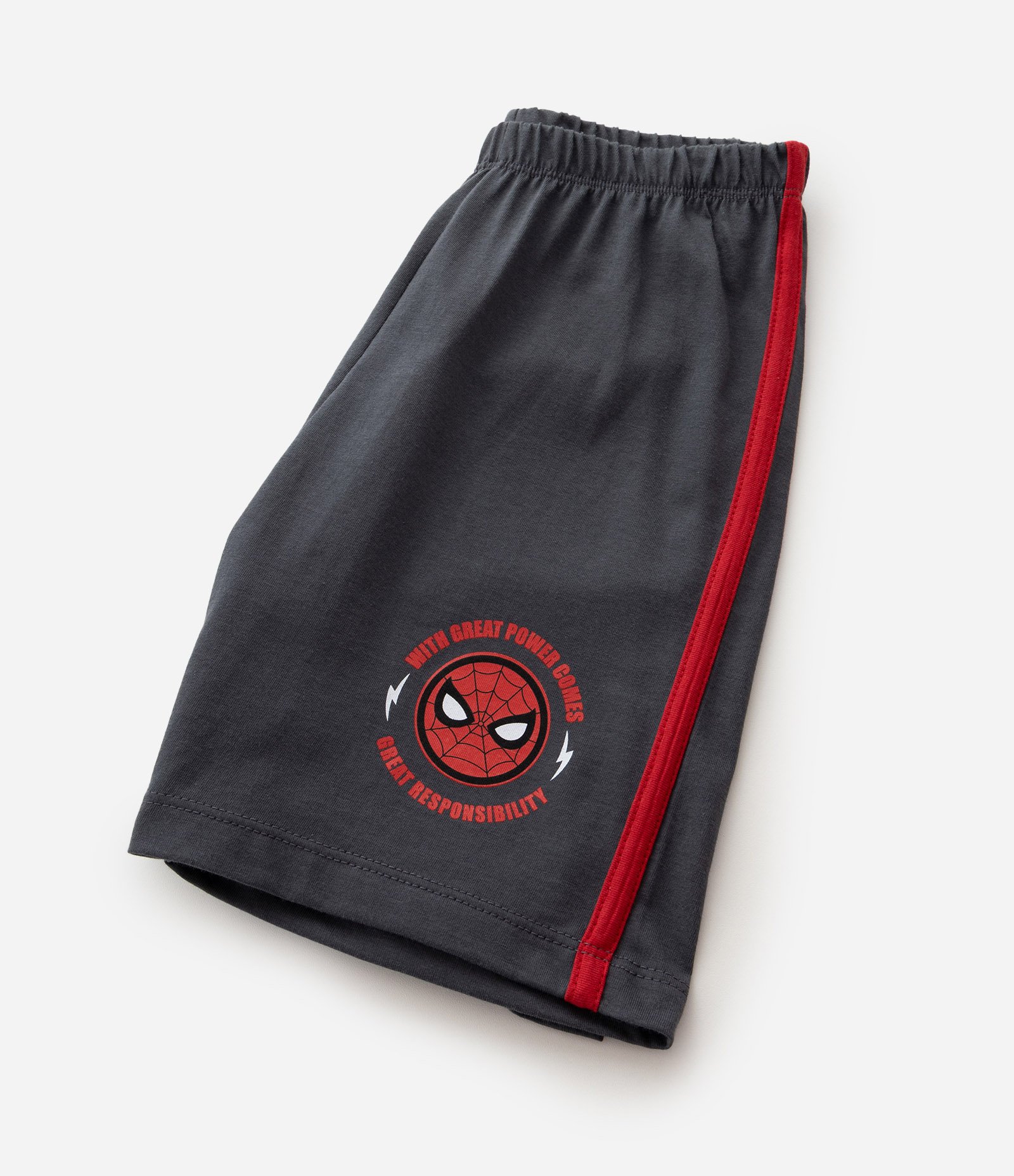 Pijama Infantil Curto Em Algodão com Estampa Spider-Man - Tam 4 a 12 Anos Vermelho 10