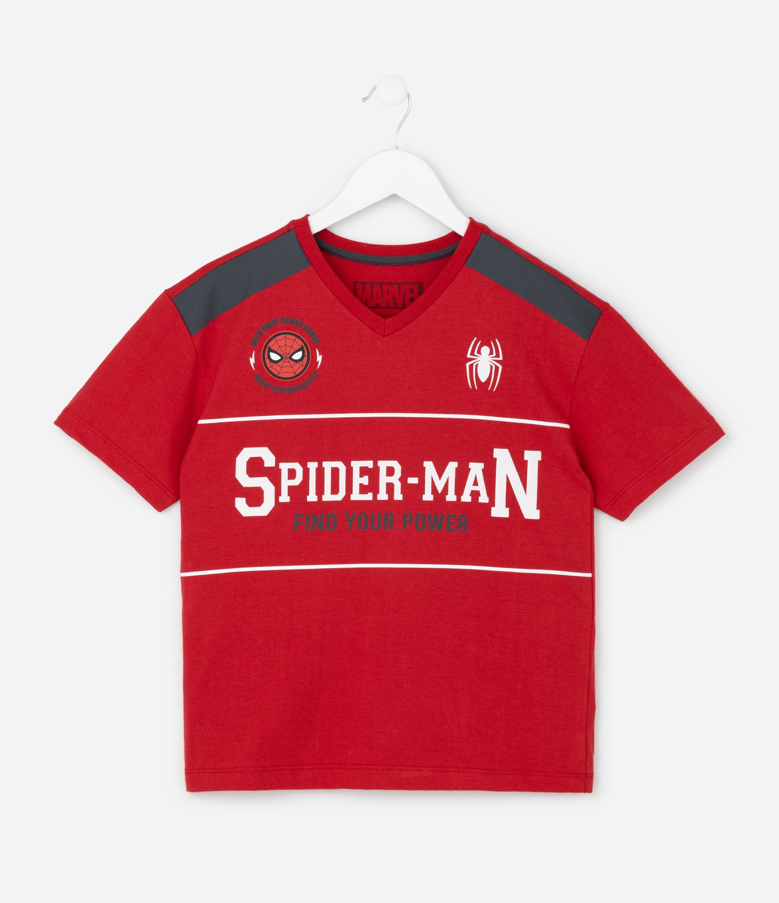 Pijama Infantil Curto Em Algodão com Estampa Spider-Man - Tam 4 a 12 Anos Vermelho 2