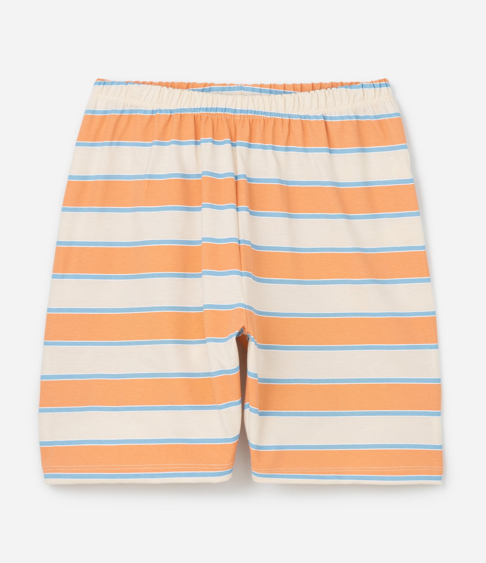 Pijama Infantil Curto com Estampa de Surf - Tam 8 ao 16 Anos Laranja/Bege 4
