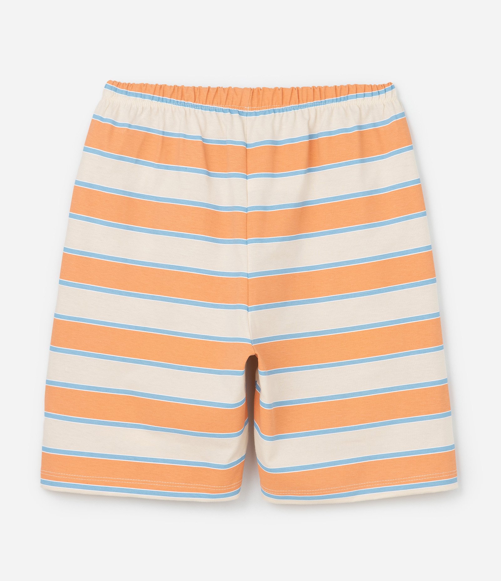 Pijama Infantil Curto com Estampa de Surf - Tam 8 ao 16 Anos Laranja/Bege 5
