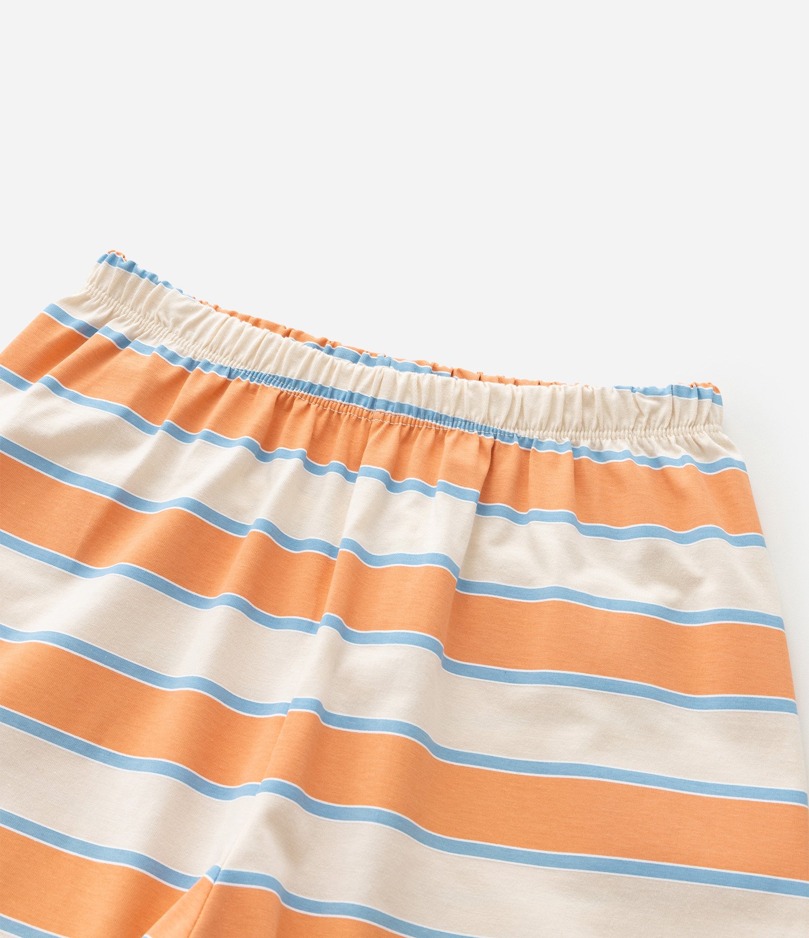 Pijama Infantil Curto com Estampa de Surf - Tam 8 ao 16 Anos Laranja/Bege 6