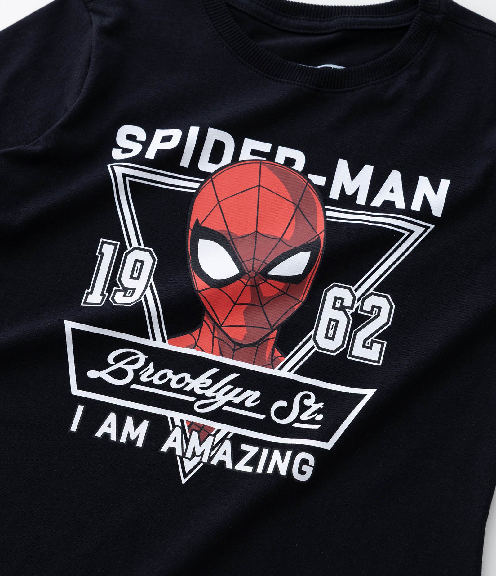 Camiseta Infantil com Estampa e Lettering  Spider Man - Tam 4 a 12 Anos Preto 4