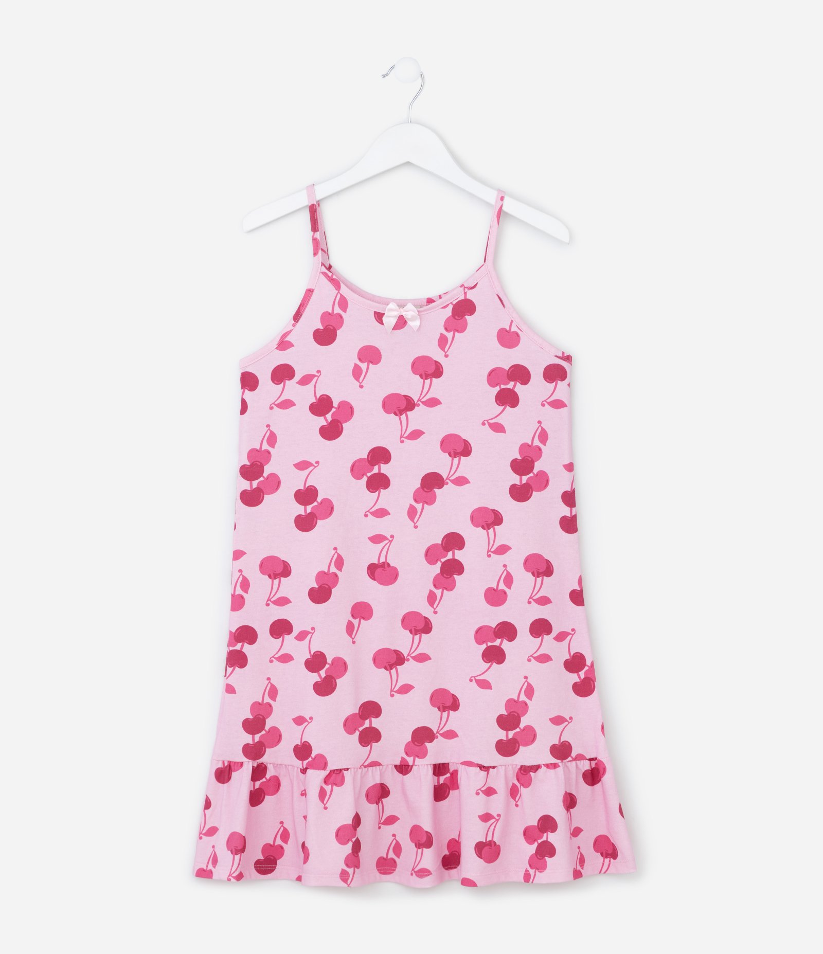 Camisola Infantil com Estampa de Cerejas - Tam 5 a 14 Anos Rosa 1