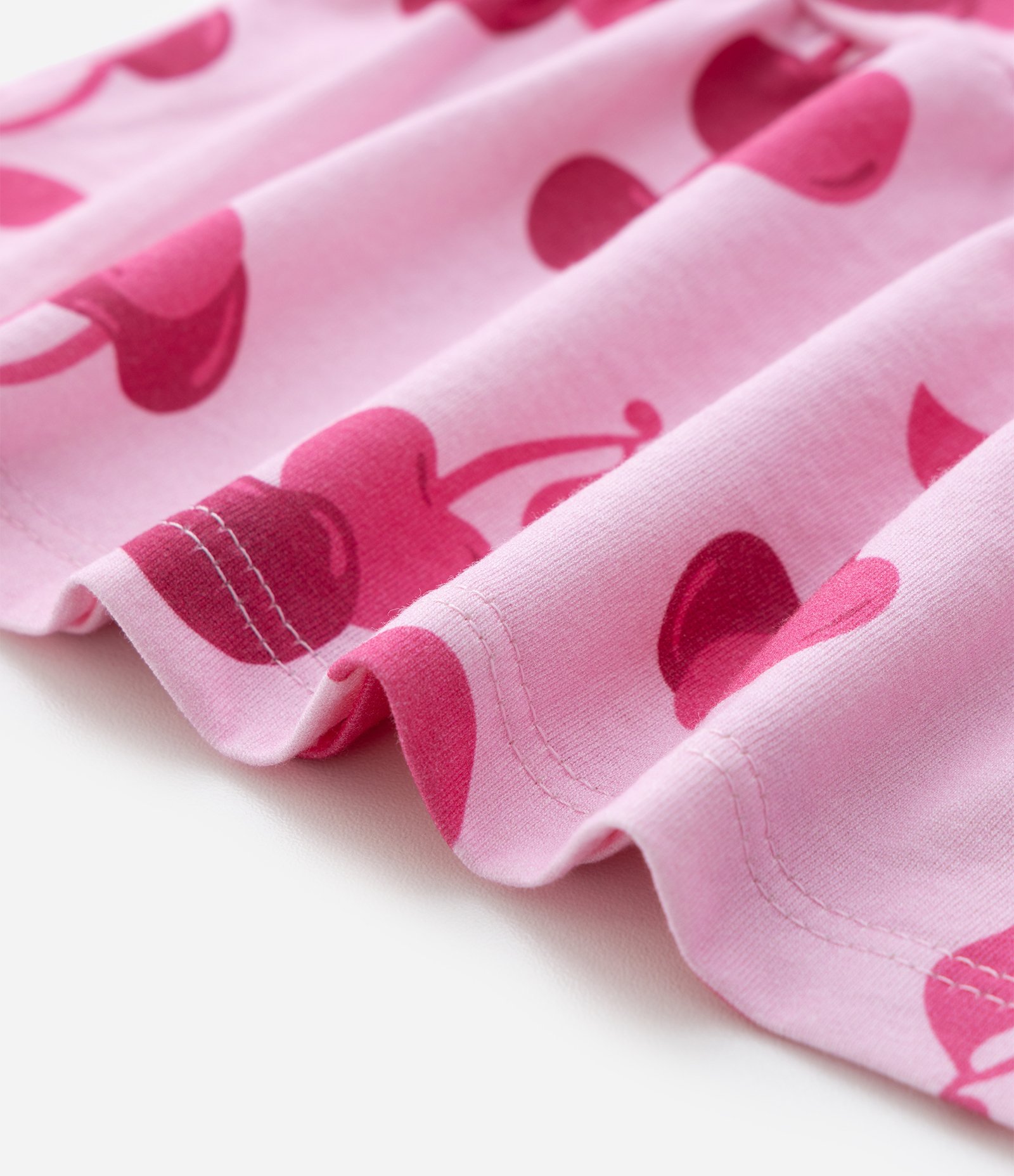 Camisola Infantil com Estampa de Cerejas - Tam 5 a 14 Anos Rosa 5