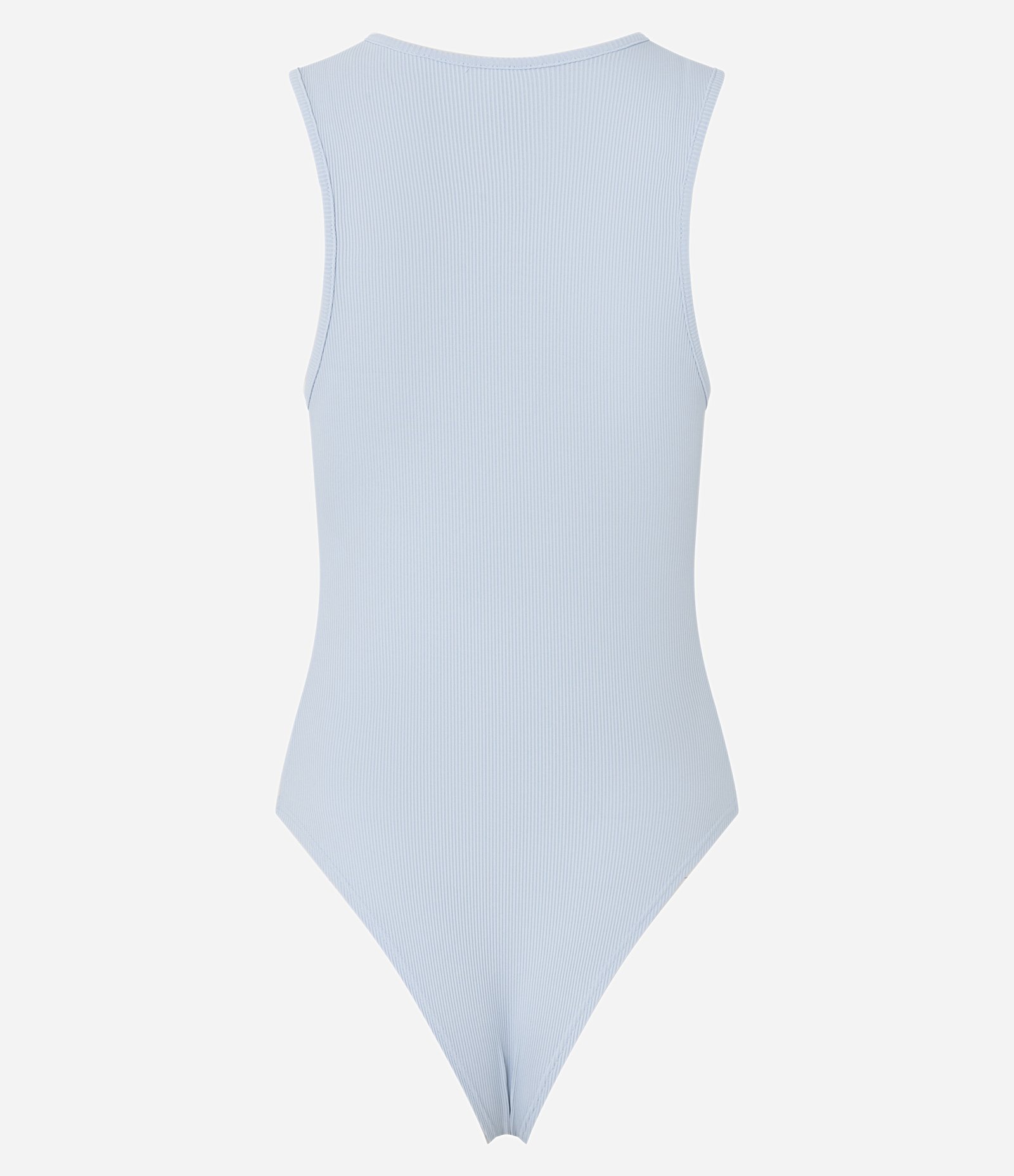 Body sem Manga em Ribana de Poliamida Branco 6