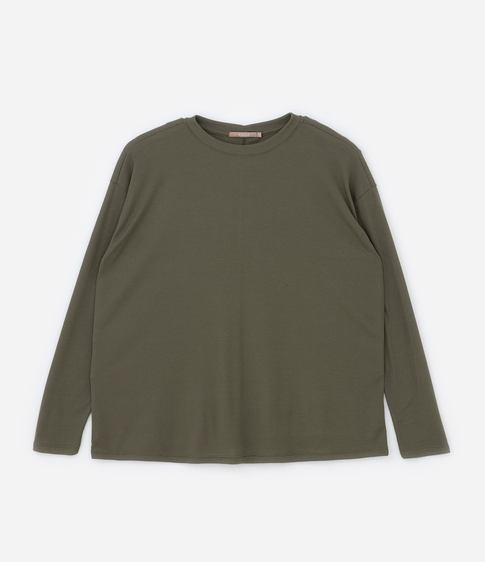 Blusa em Ribana com Ombro Deslocado Curve & Plus Size Verde 3