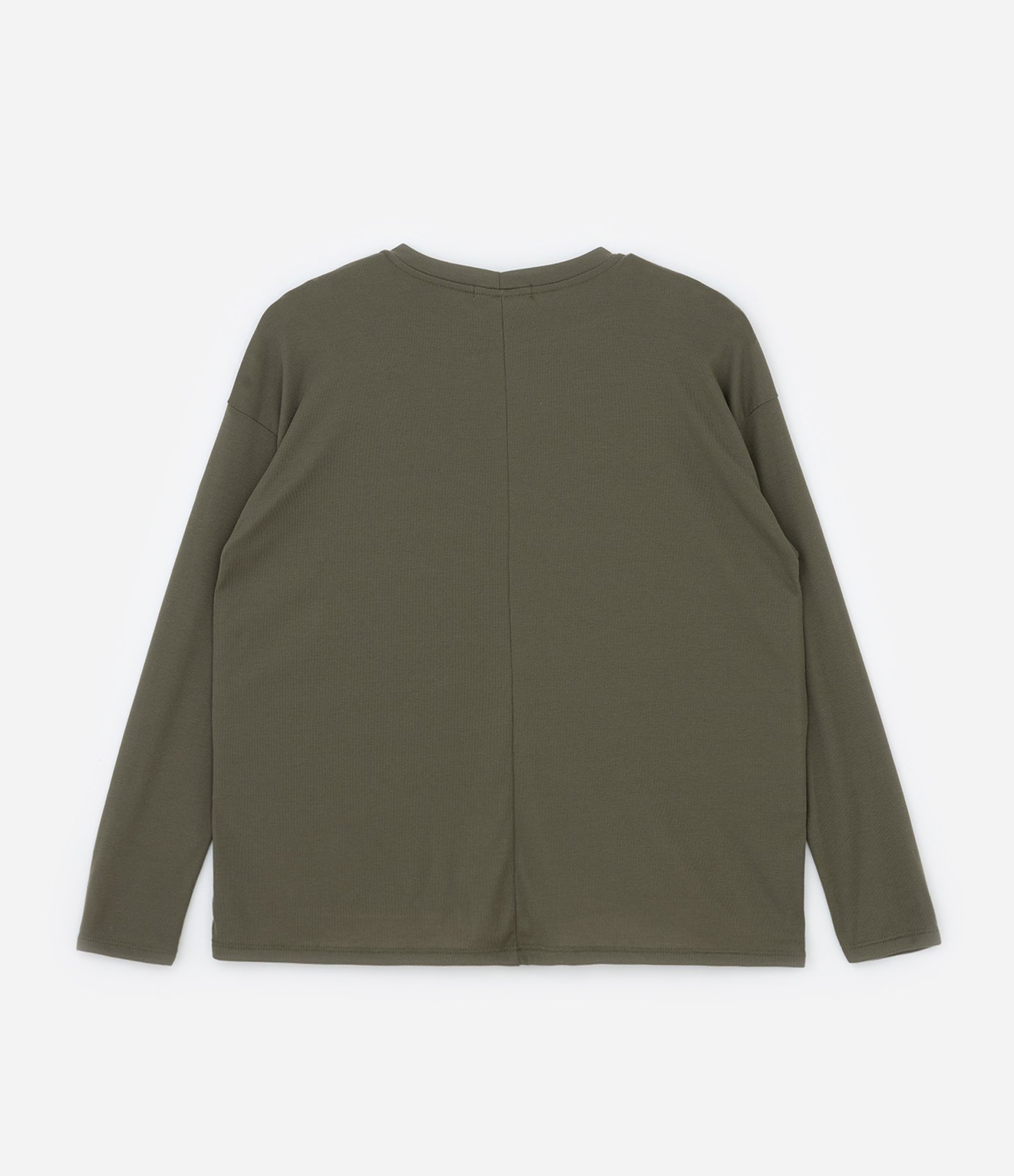 Blusa em Ribana com Ombro Deslocado Curve & Plus Size Verde 4