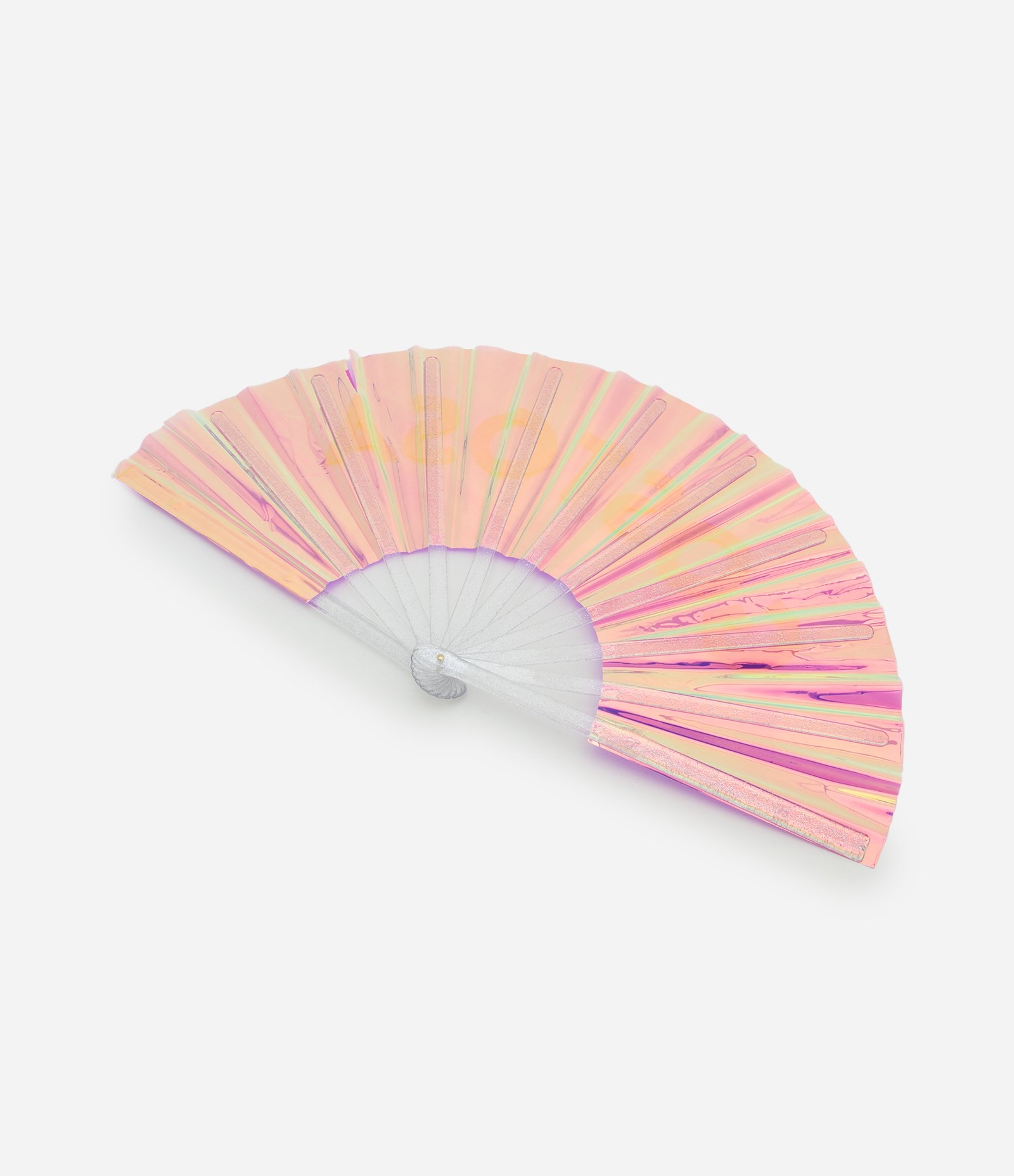 Leque em Plástico Metalizado com Lettering Gostosa Rosa 4