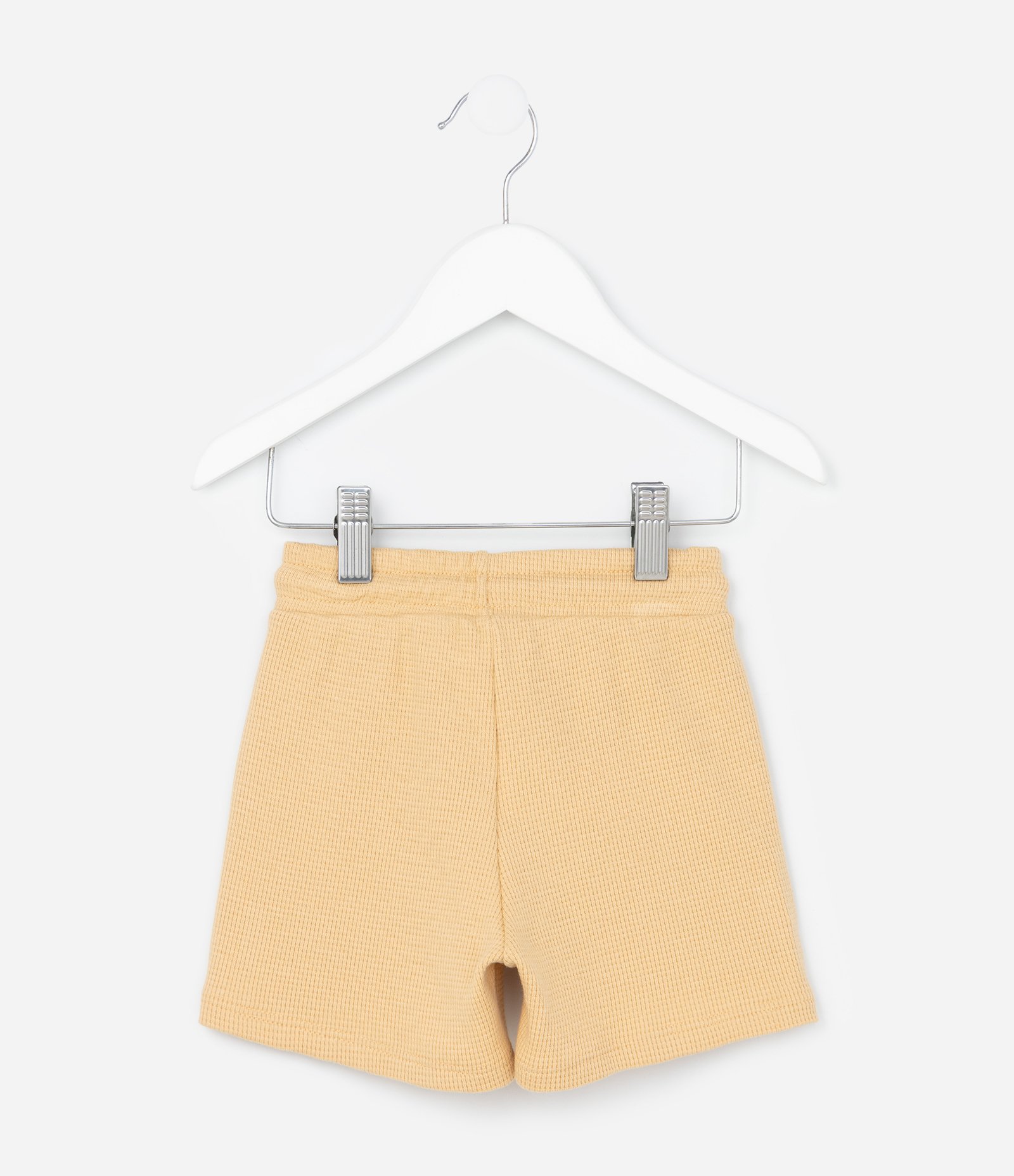 Bermuda Infantil com Textura Waffle - Tam 1 a 6 Anos Laranja 2