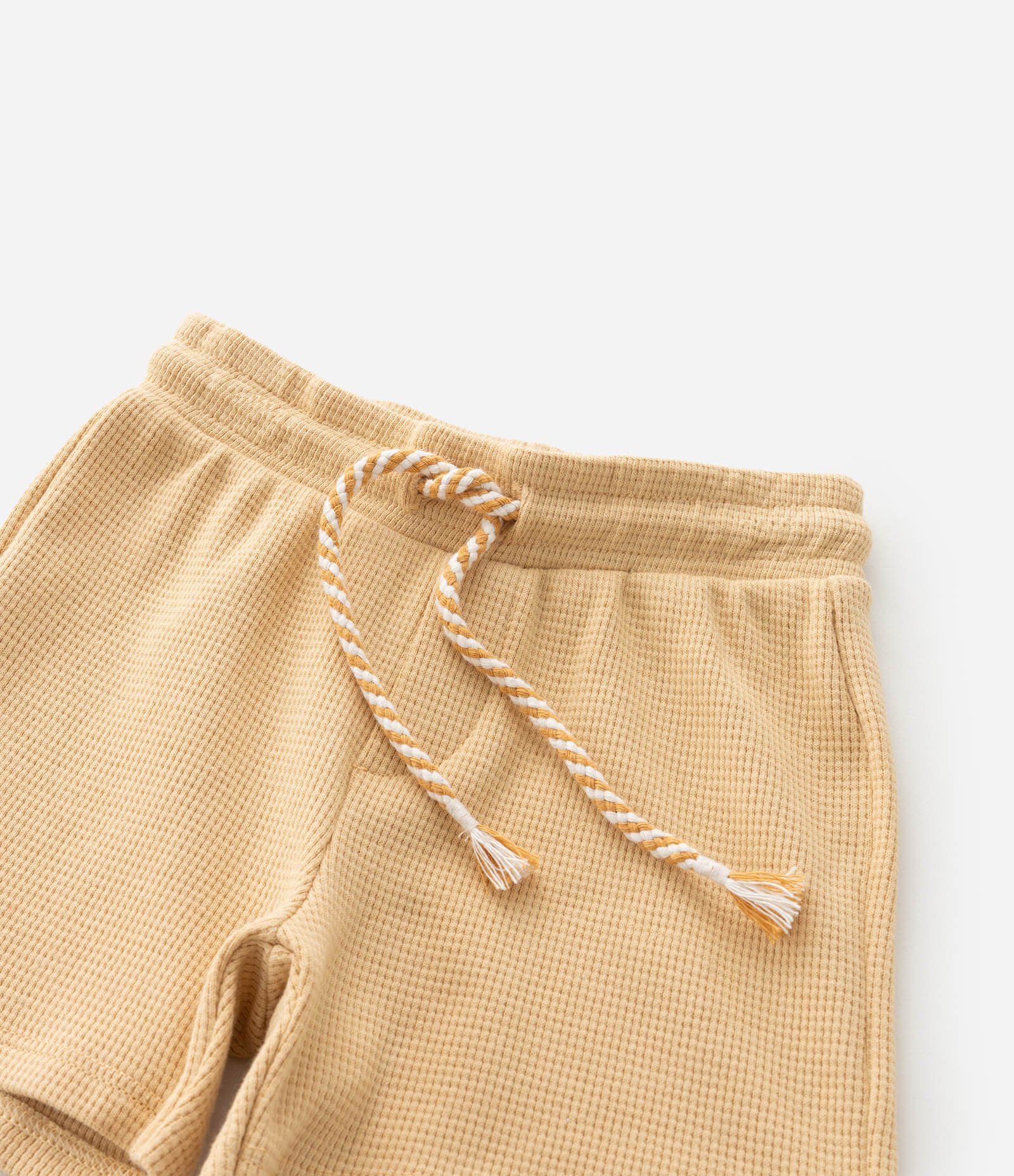Bermuda Infantil com Textura Waffle - Tam 1 a 6 Anos Laranja 5