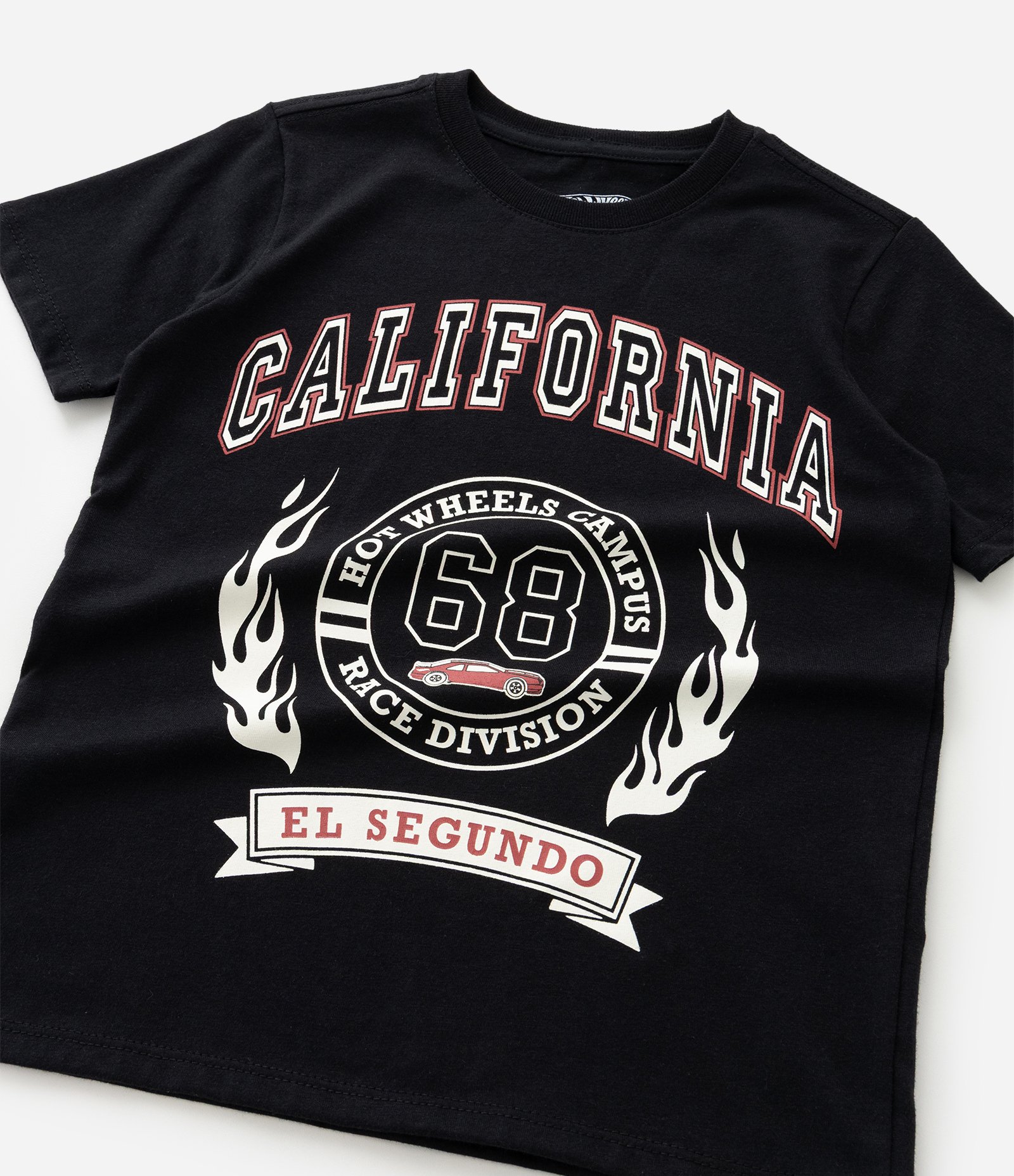 Camiseta Infantil com Estampa California 68 Hot Wheels - Tam 4 a 10 Anos Preto 6
