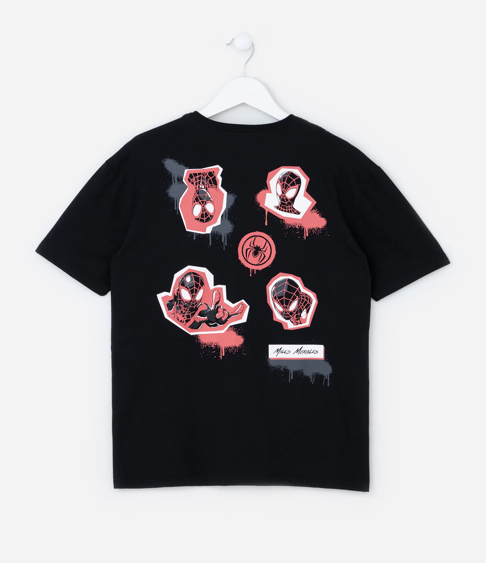 Camiseta Infantil com Estampa Homem Aranha - Tam 5 a 14 Anos Preto 2