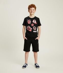 Camiseta Infantil com Estampa Homem Aranha - Tam 5 a 14 Anos