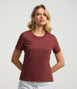 Camiseta Regular Básica em Algodão