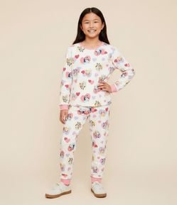 Pijama Infantil com Estampa Bluey e Bingo - Tam 3 a 8  Anos