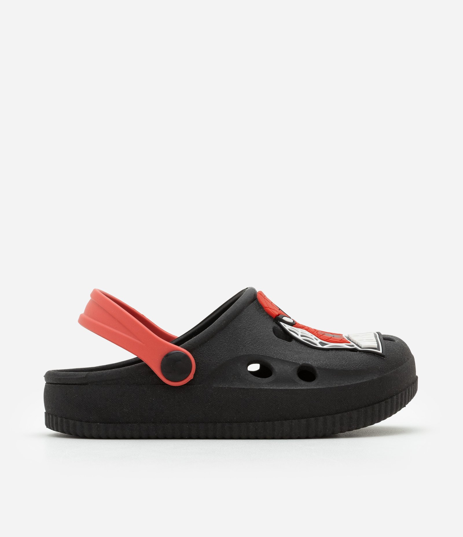 Sandália Babuche Infantil com Patch do Homem Aranha - Tam 28 ao 35 Preto 4