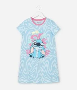 Camisola Infantil com Estampa do Stitch - Tam 5 a 14 Anos