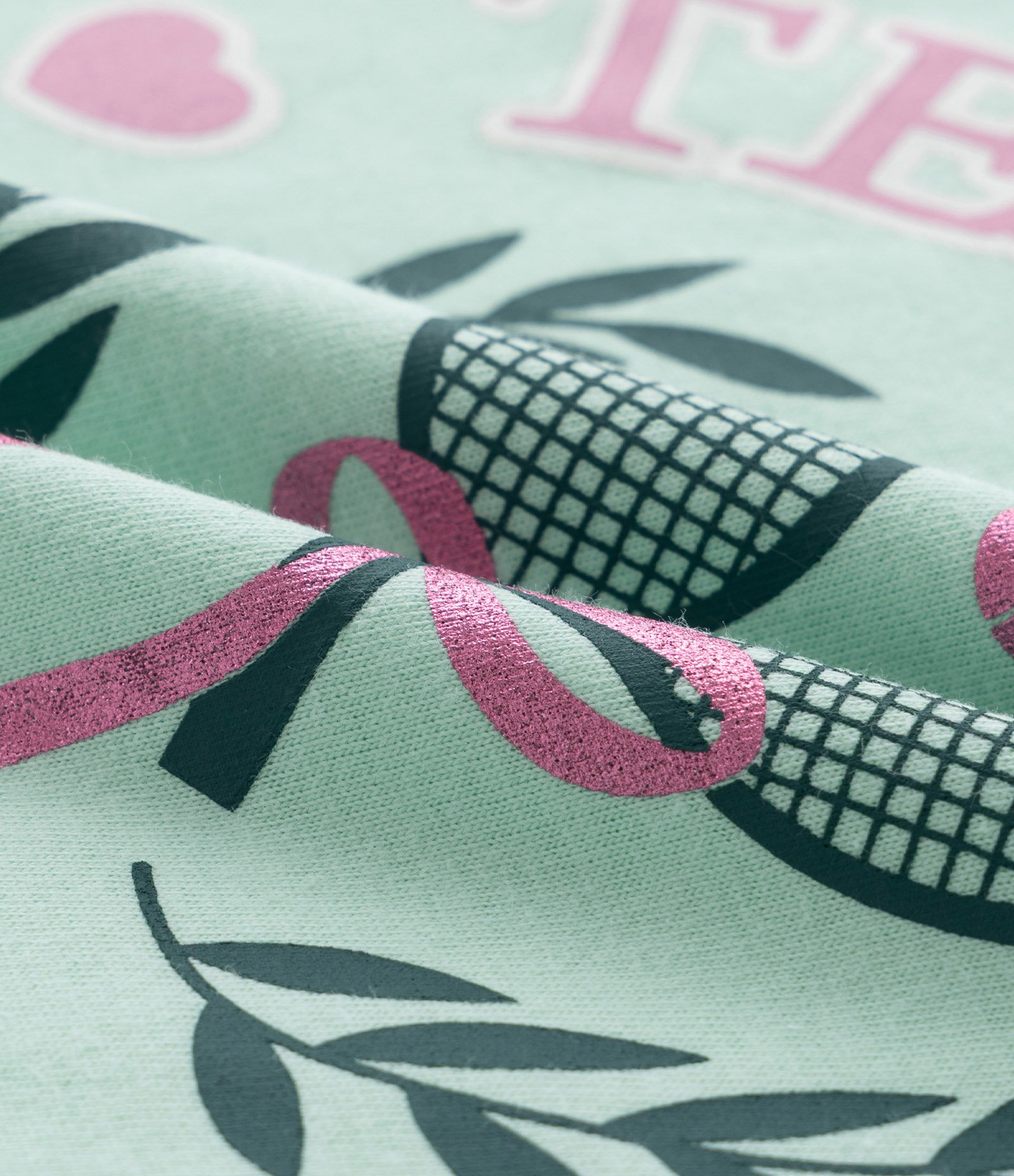 Pijama Longo Infantil com Estampa Tennis Club - Tam 5 a 14 Anos Rosa/Verde/Branco 8