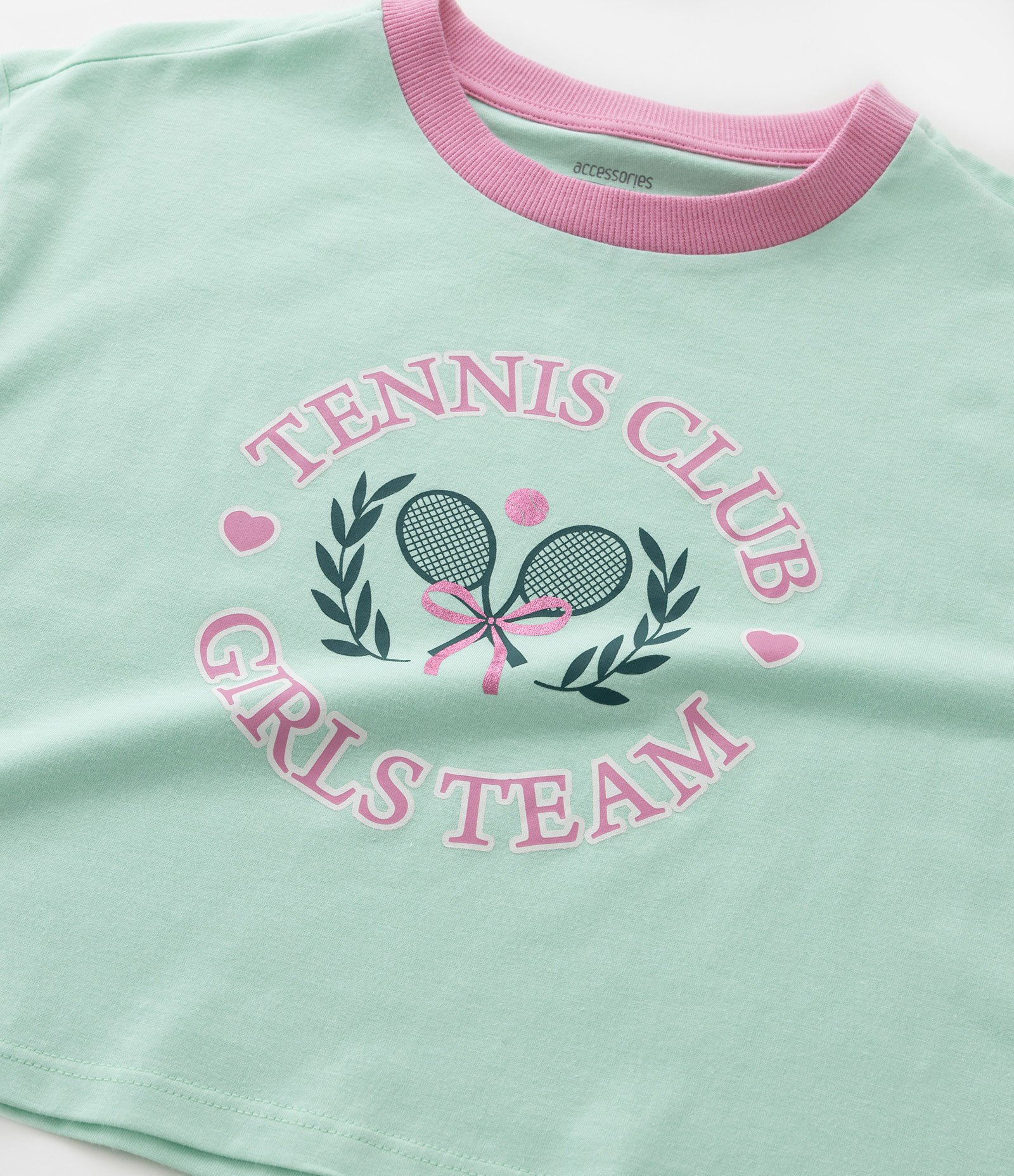 Pijama Longo Infantil com Estampa Tennis Club - Tam 5 a 14 Anos Rosa/Verde/Branco 9
