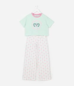 Pijama Longo Infantil com Estampa Tennis Club - Tam 5 a 14 Anos