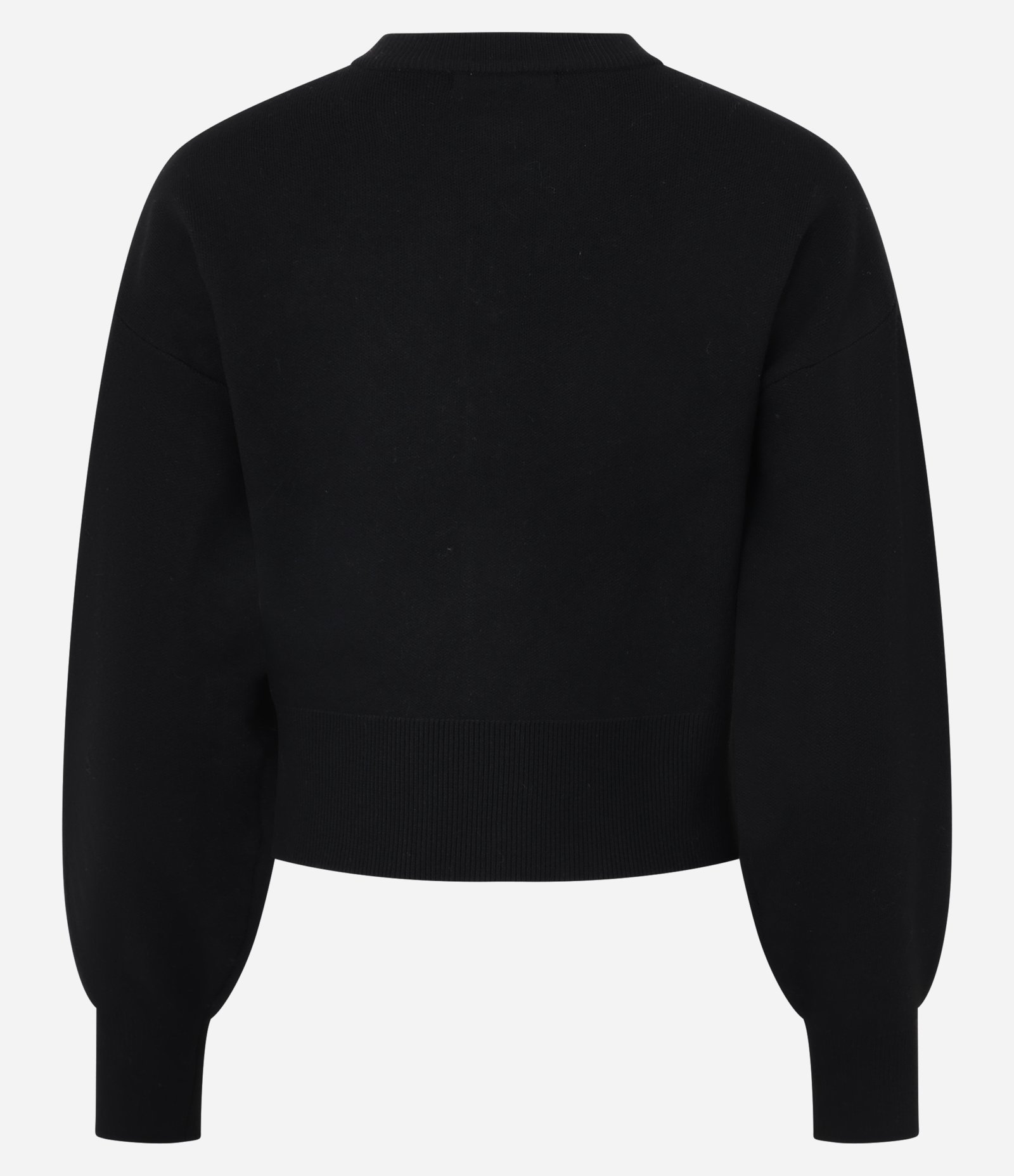 Cardigan em Efeito Tricô com Botões Florais Preto 6