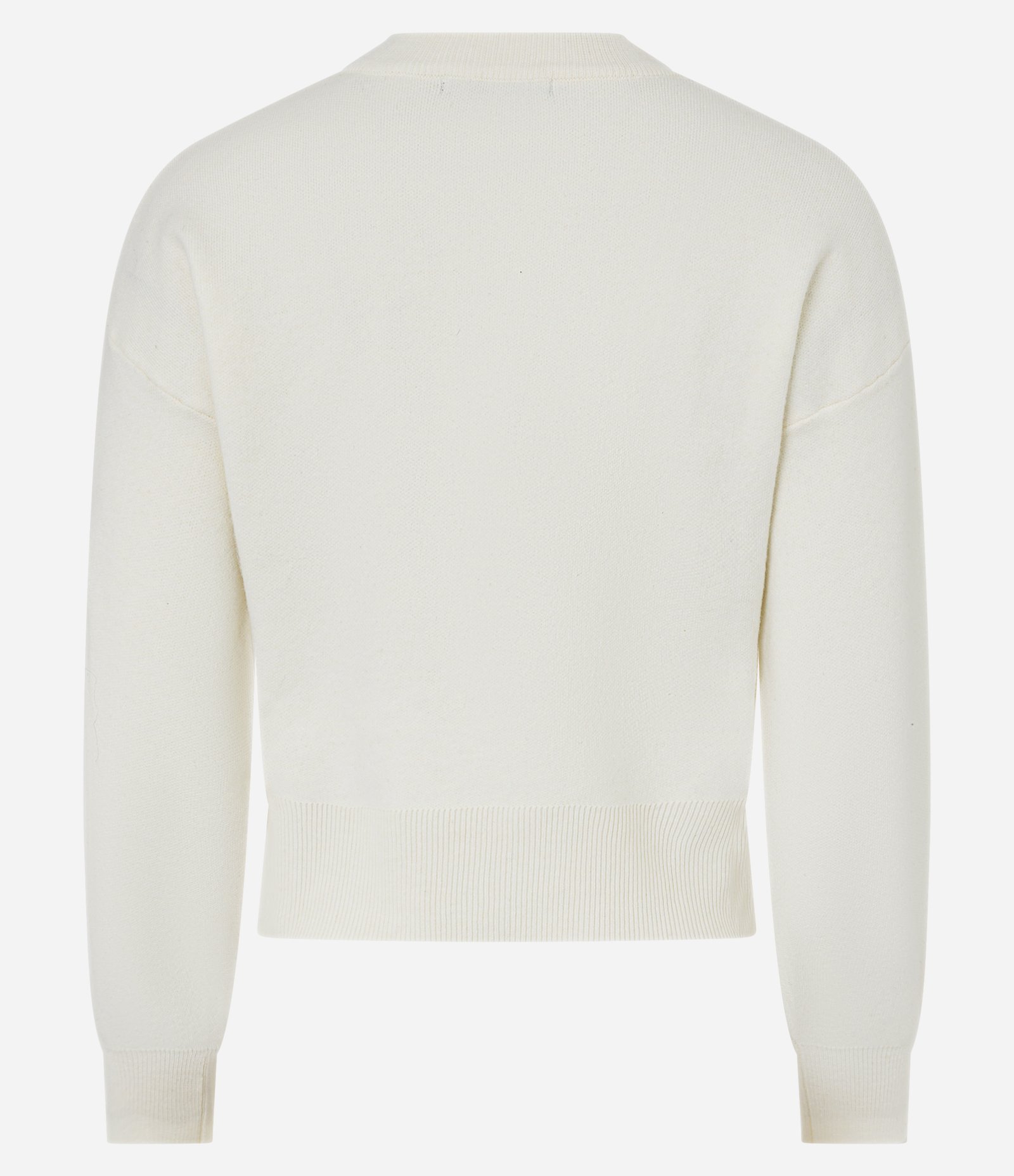 Cardigan em Efeito Tricô com Botões Florais Off White 7