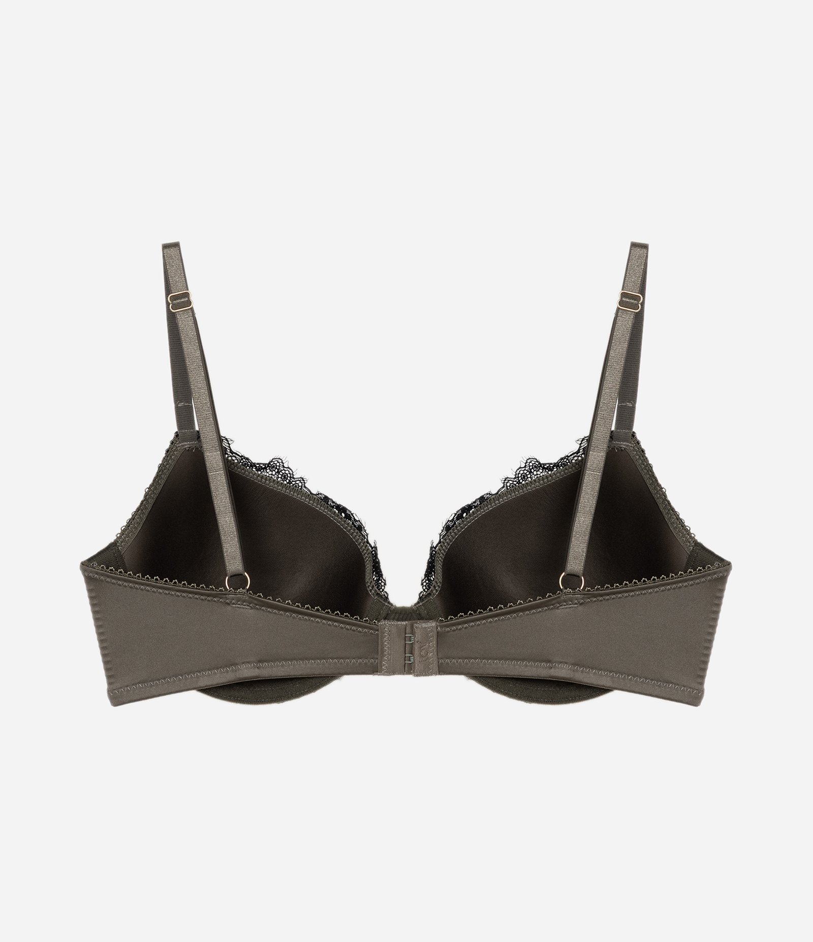 Sutiã Meia Taça com Bojo Oco e Detalhe em Renda Verde 6