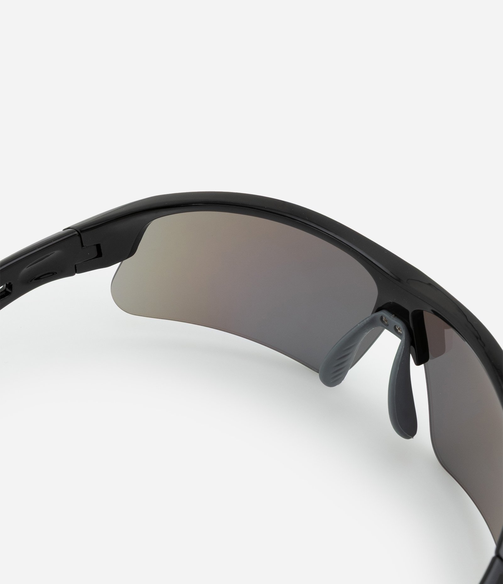 Óculos de Sol Esportivo Curvado com Lente Espelhada Preto 3