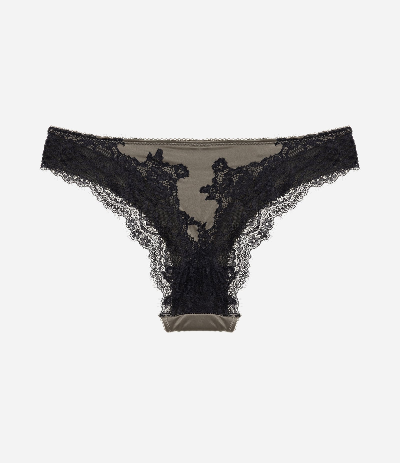 Calcinha Biquíni em Microfibra com Detalhe Rendado Verde 6