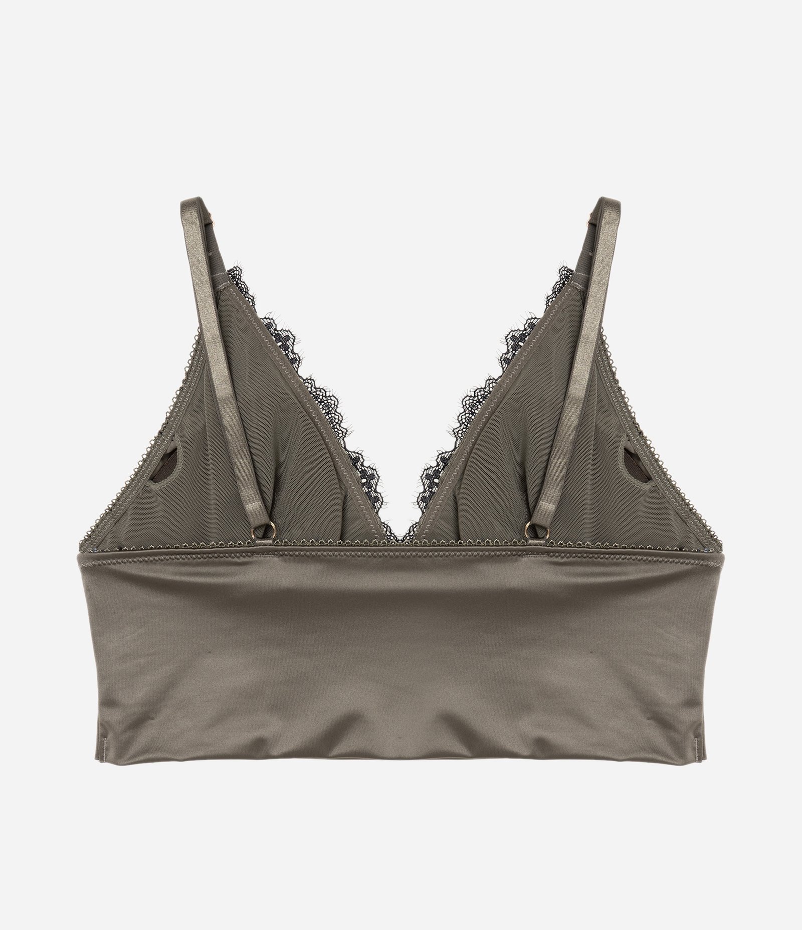 Sutiã Top com Bojo Removível e Renda Verde 6