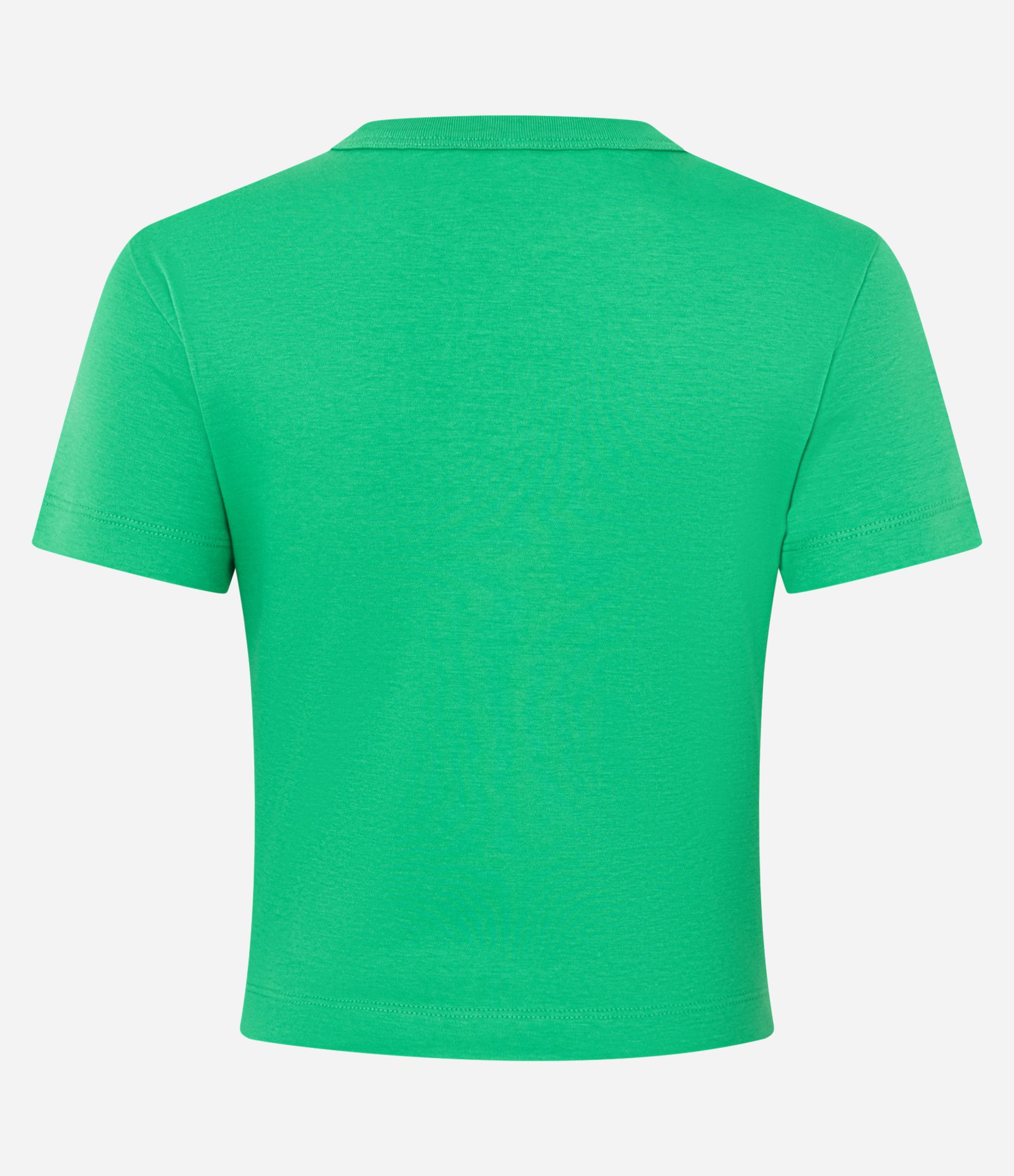 Blusa Cropped em Algodão Interlock Verde 2