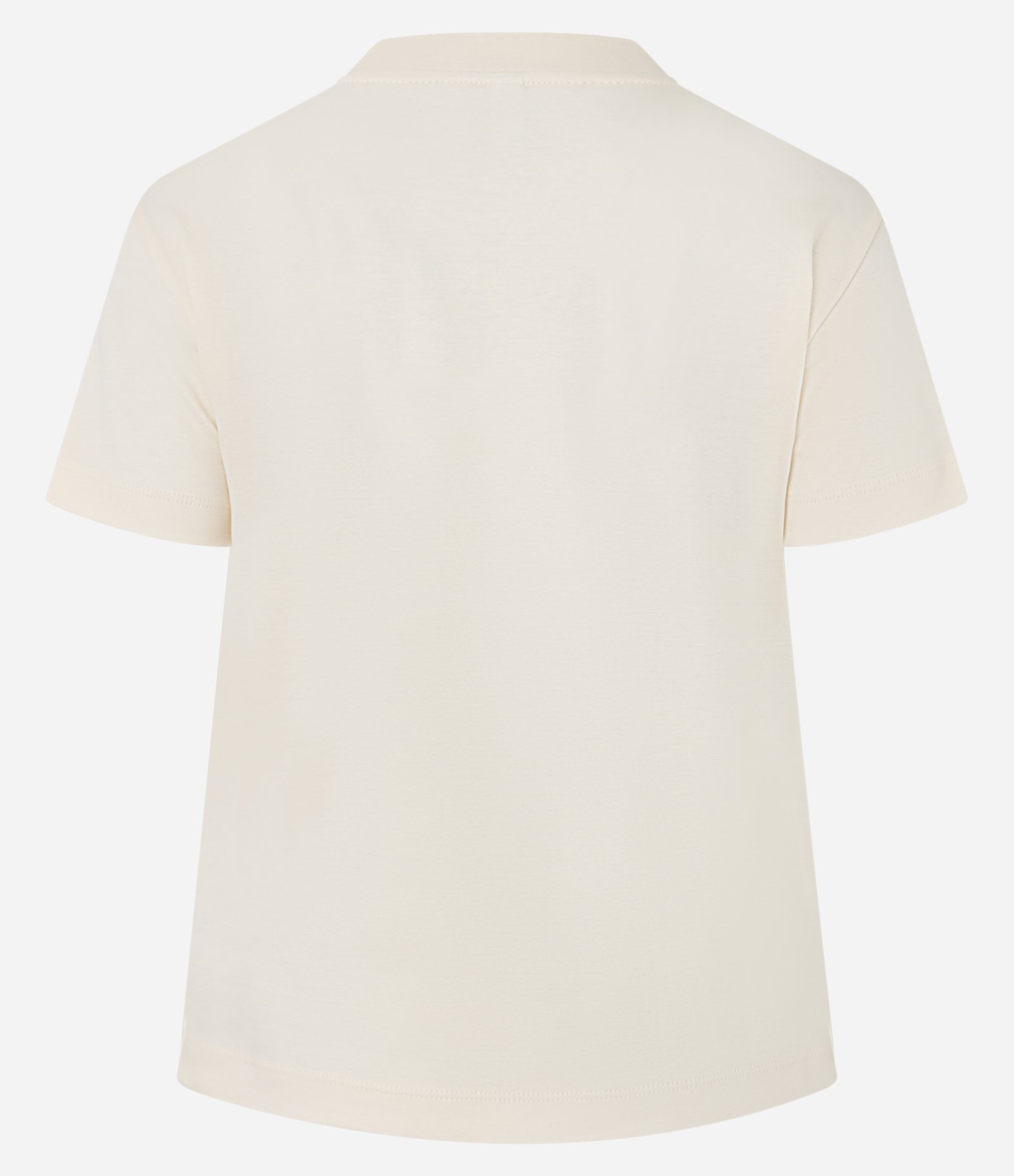 Blusa Básica em Algodão Interlock com Gola Redonda Bege 6